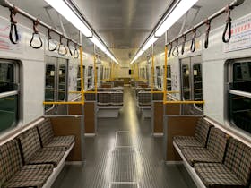The famous Melbourne 'Hitachi' suburban train, one of our newer exhibits