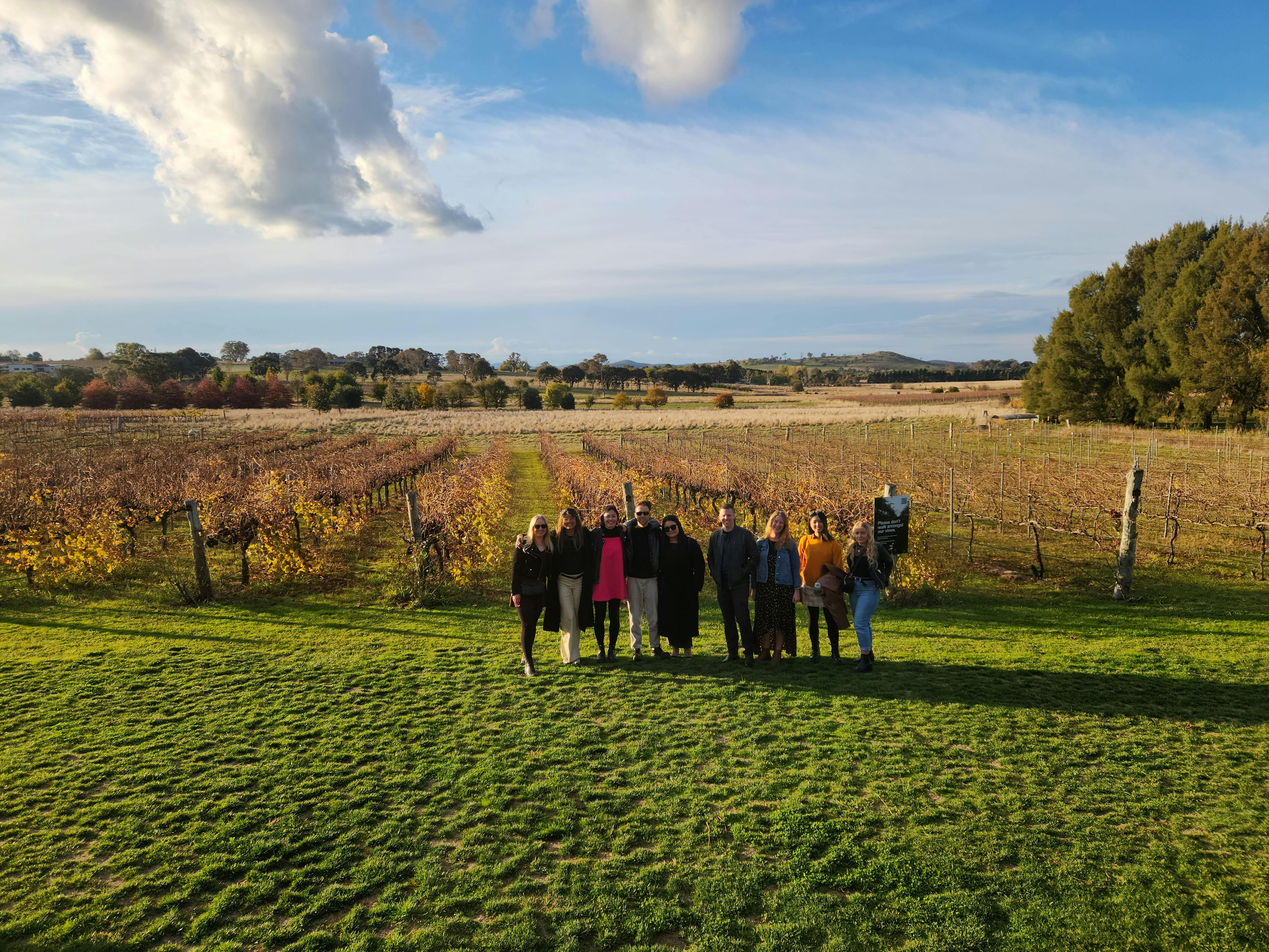 Group wide shot at the Vintners daughter-min