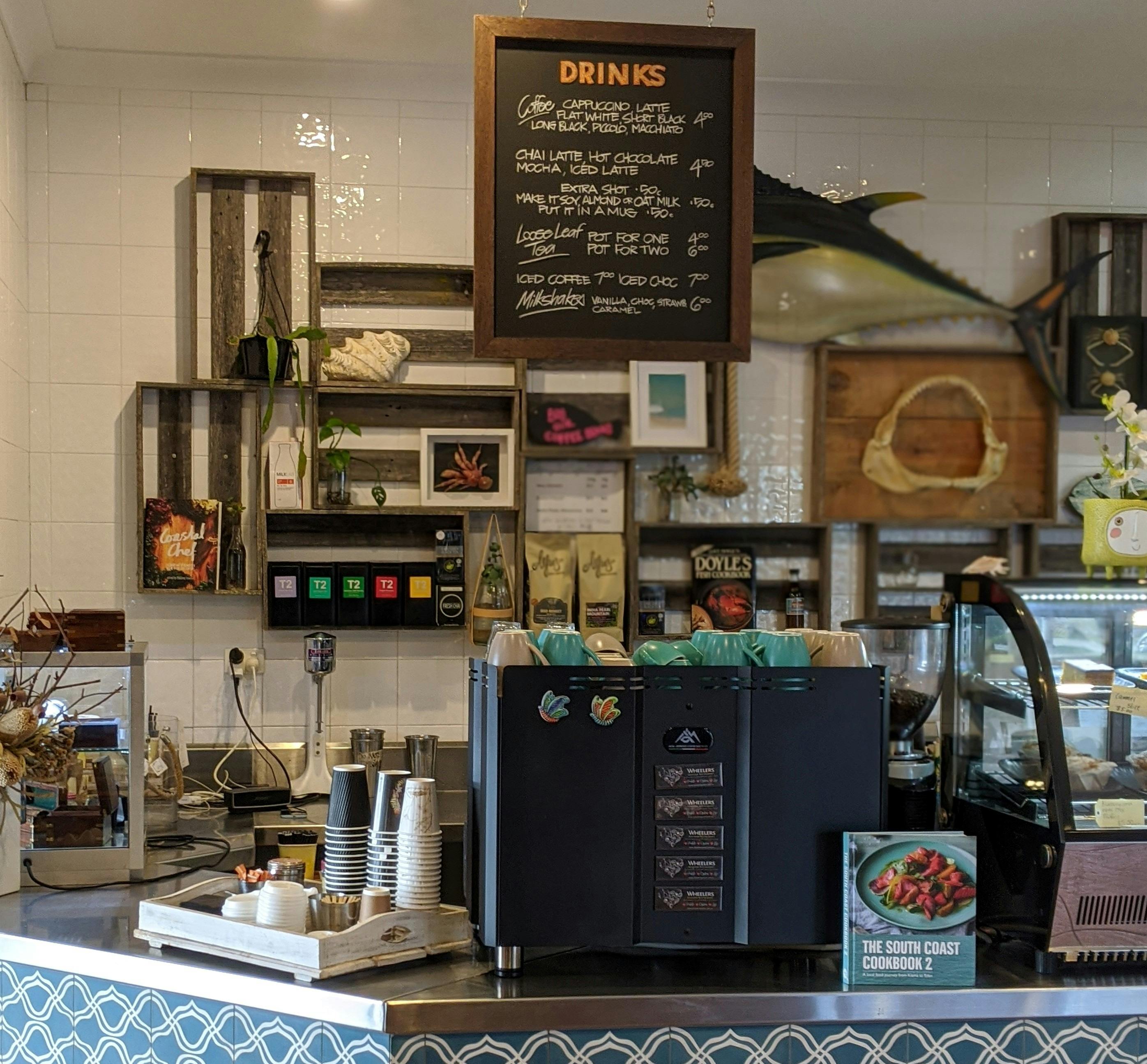 Coffee, T2 tea, cakes and more