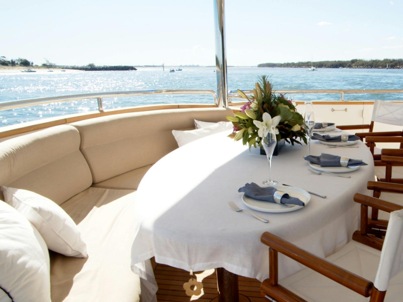 Soak up the stunning views as you discover the Whitsundays onboard YOSTPACE superyacht charters