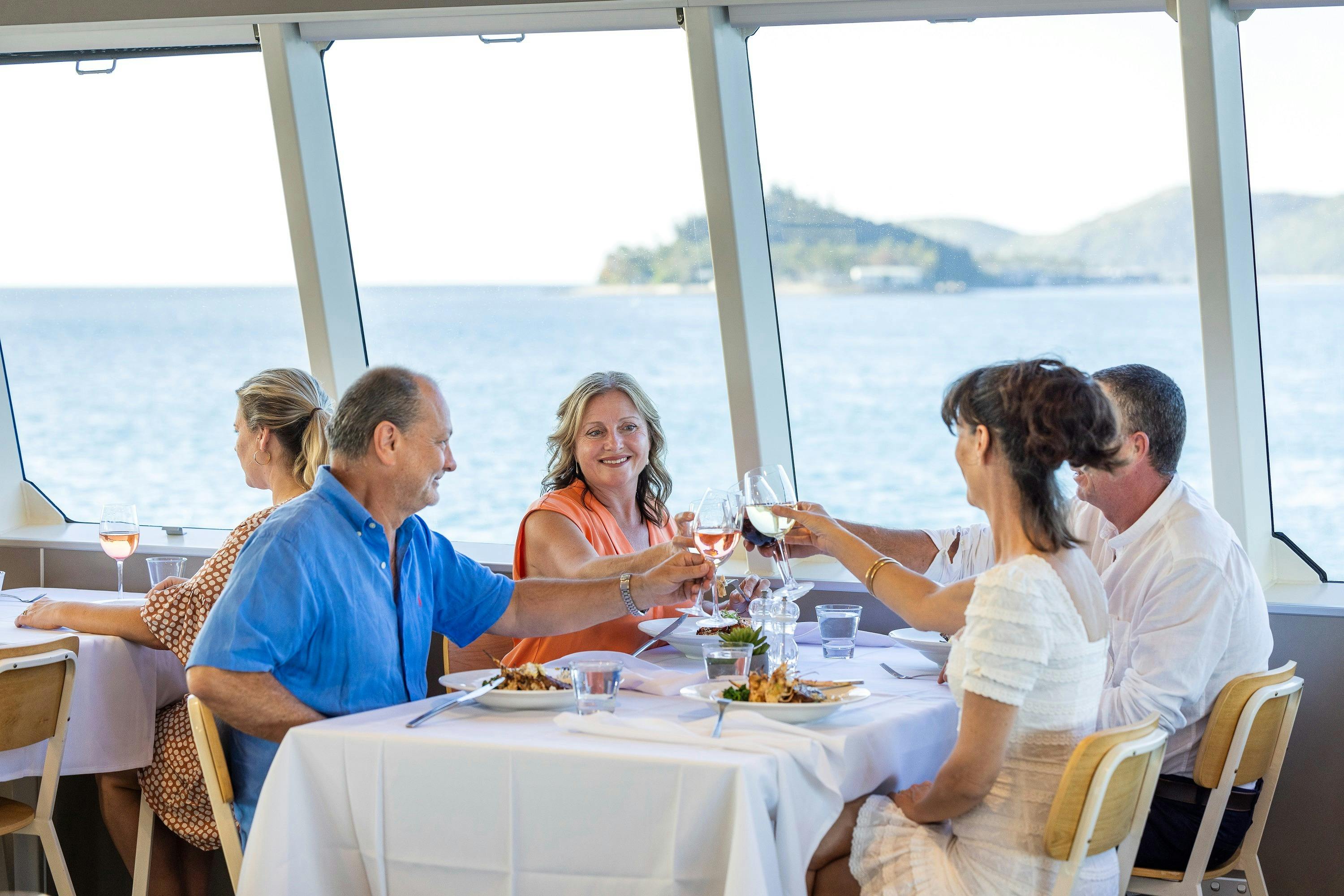 Dining onboard Whitsunday Explorer