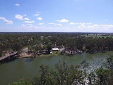 Overlooking apex Park on the Dawson River, Moura Overlooking apex Park on the Dawson River, Moura
