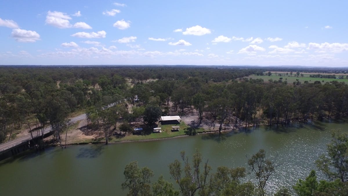 Overlooking apex Park on the Dawson River, Moura