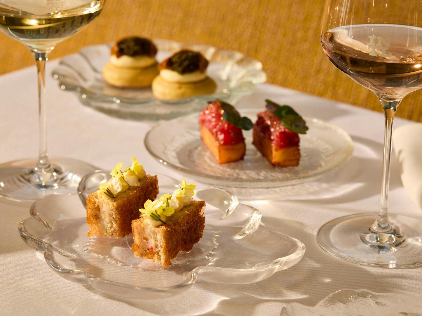 Snacks on table
