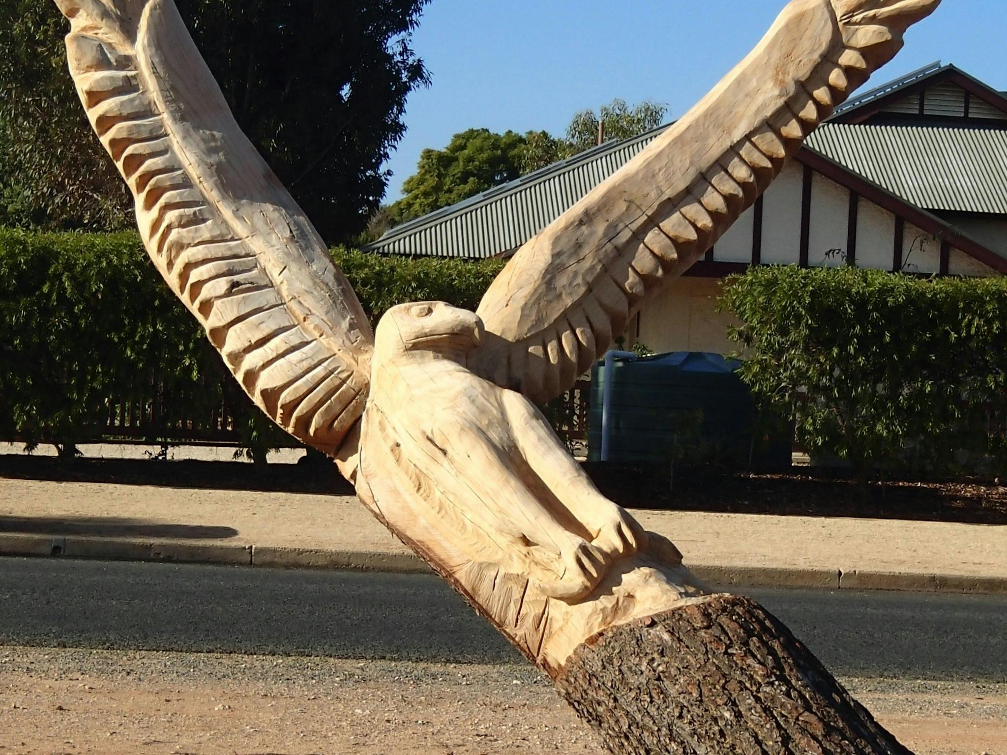 Eagle tree sculpture