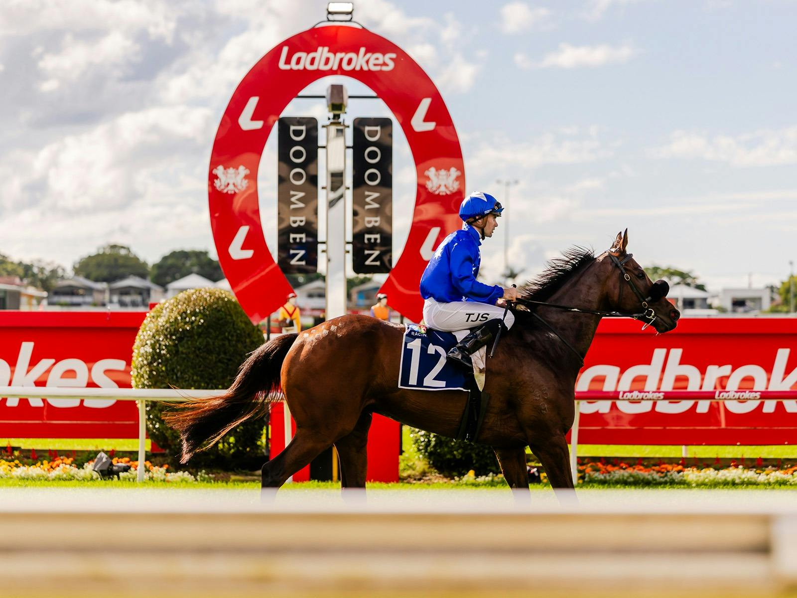 Winning Post at Doomben Racecourse Winning Post at Doomben Racecourse