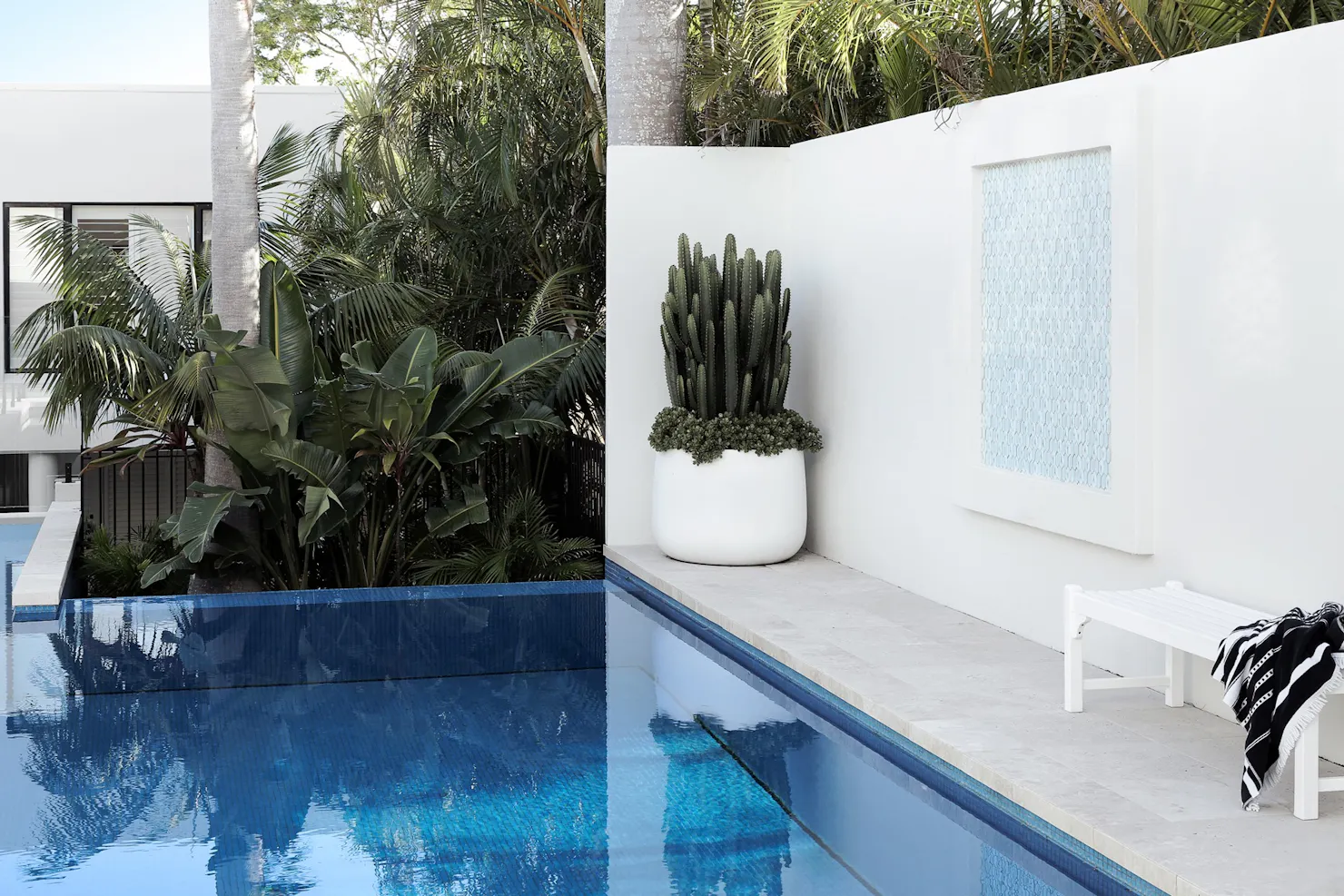 Enjoy the comforts of the resort-style space surrounding a private pool