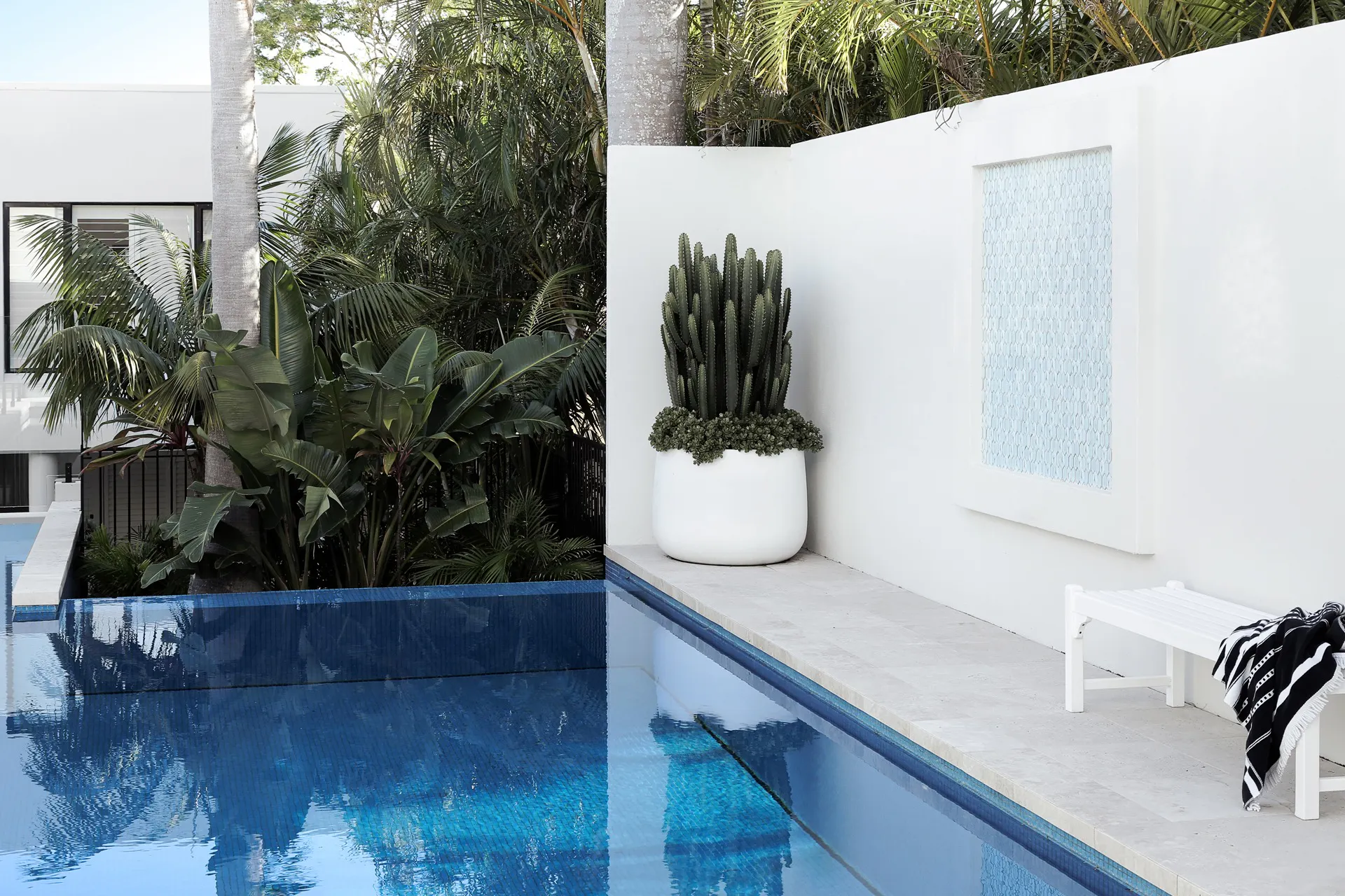 Enjoy the comforts of the resort-style space surrounding a private pool