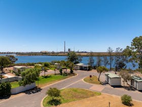 Aerial photo of park