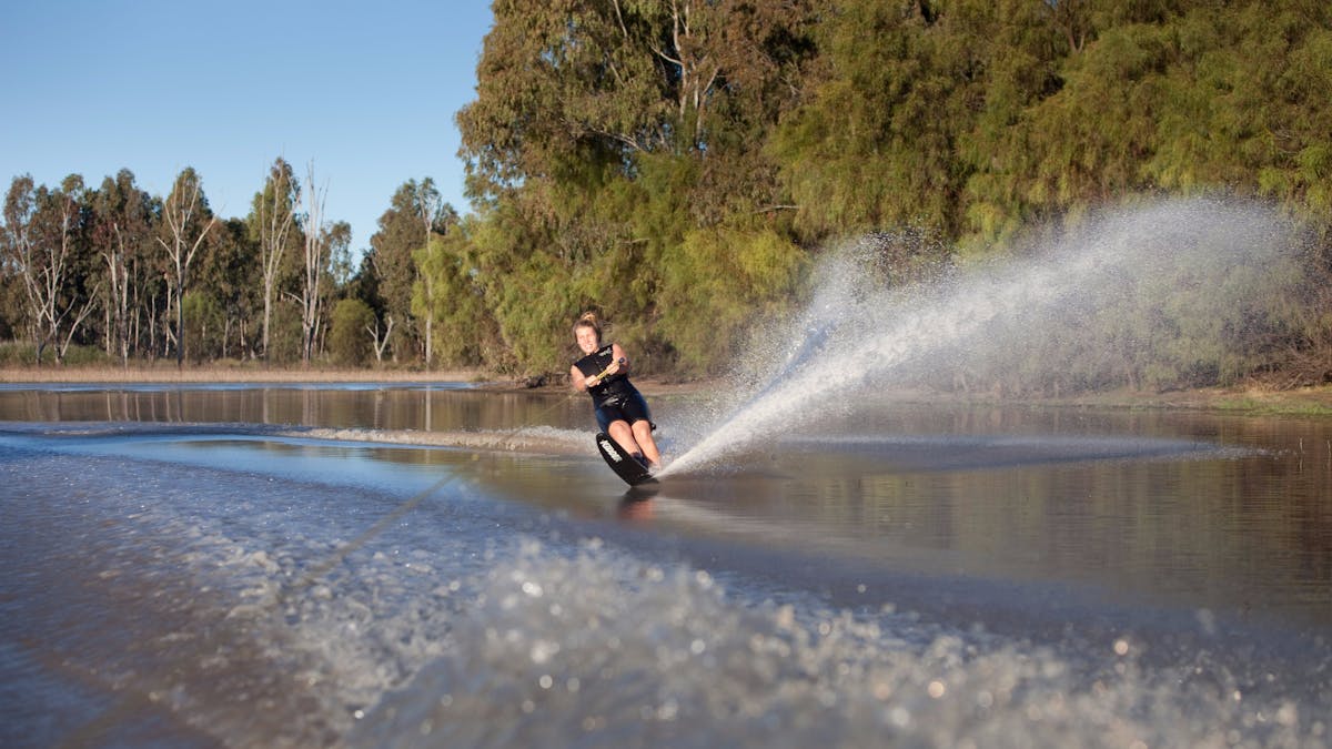 Waterskiing at the Chinchilla Weir