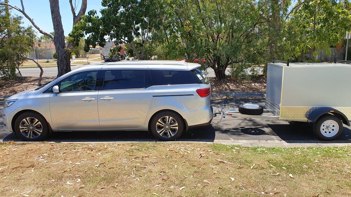 SkyDrive's first Kia Carnival and trailer