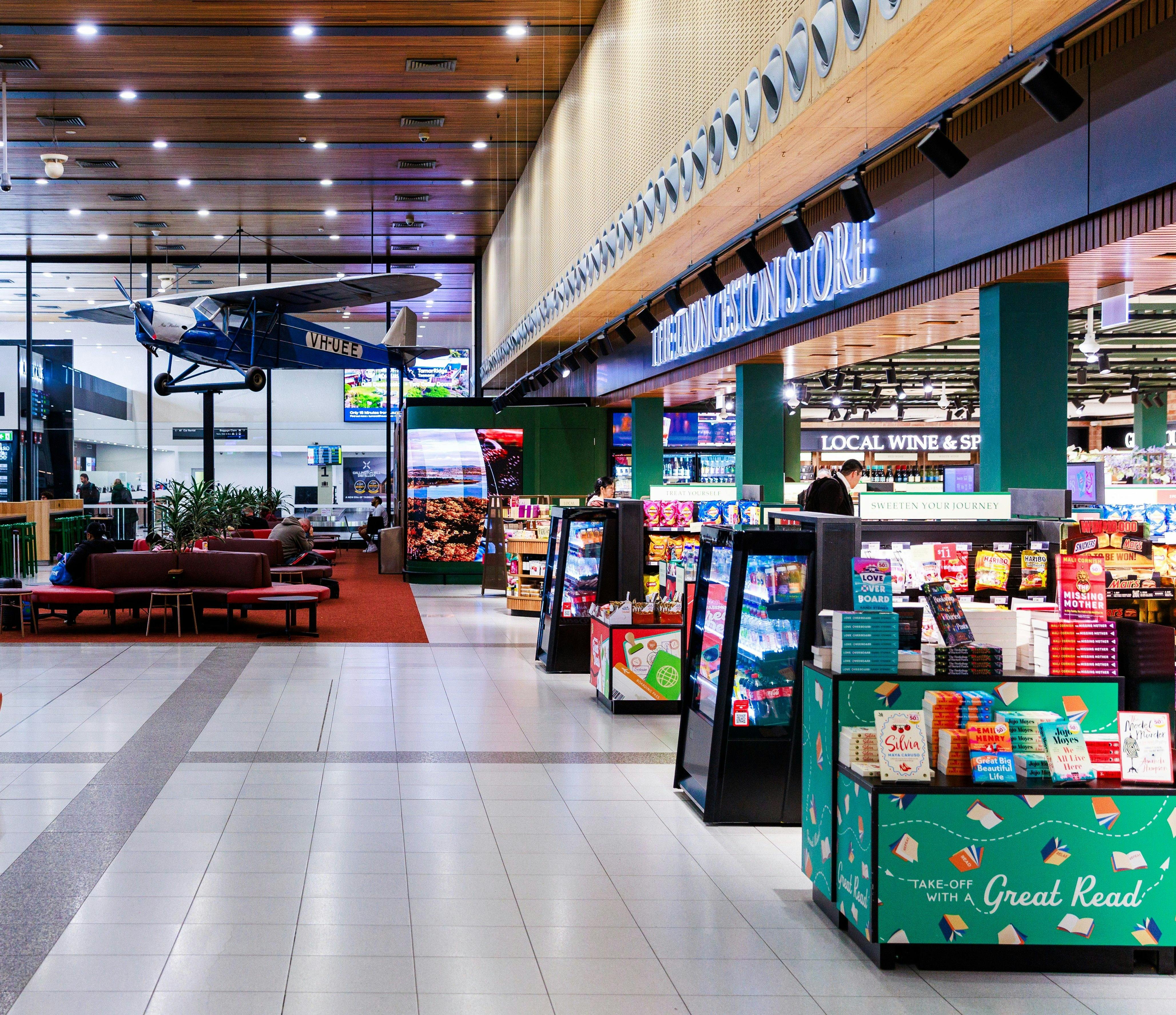 Outside view of Launceston Store at launceston Airport