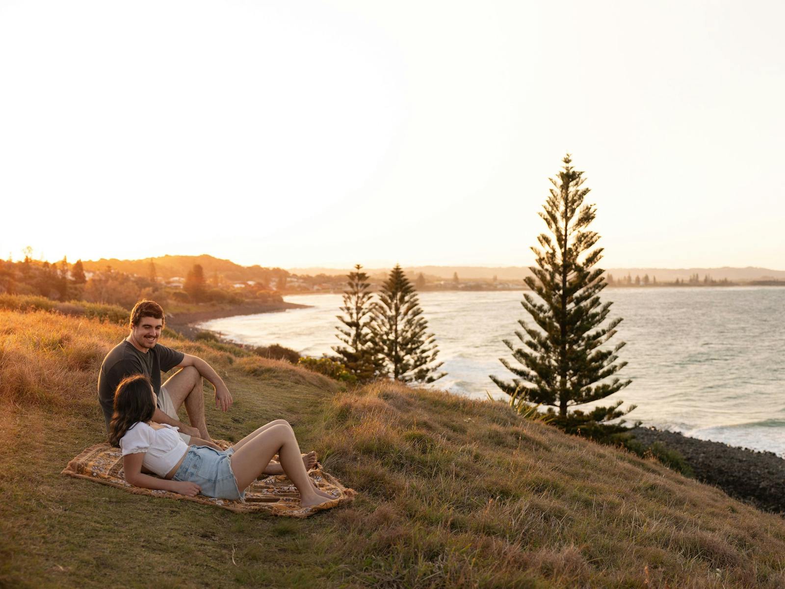 Relaxing at headland