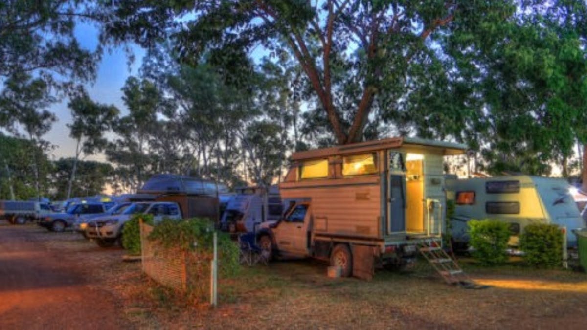 Powered sites and camping areas in the park