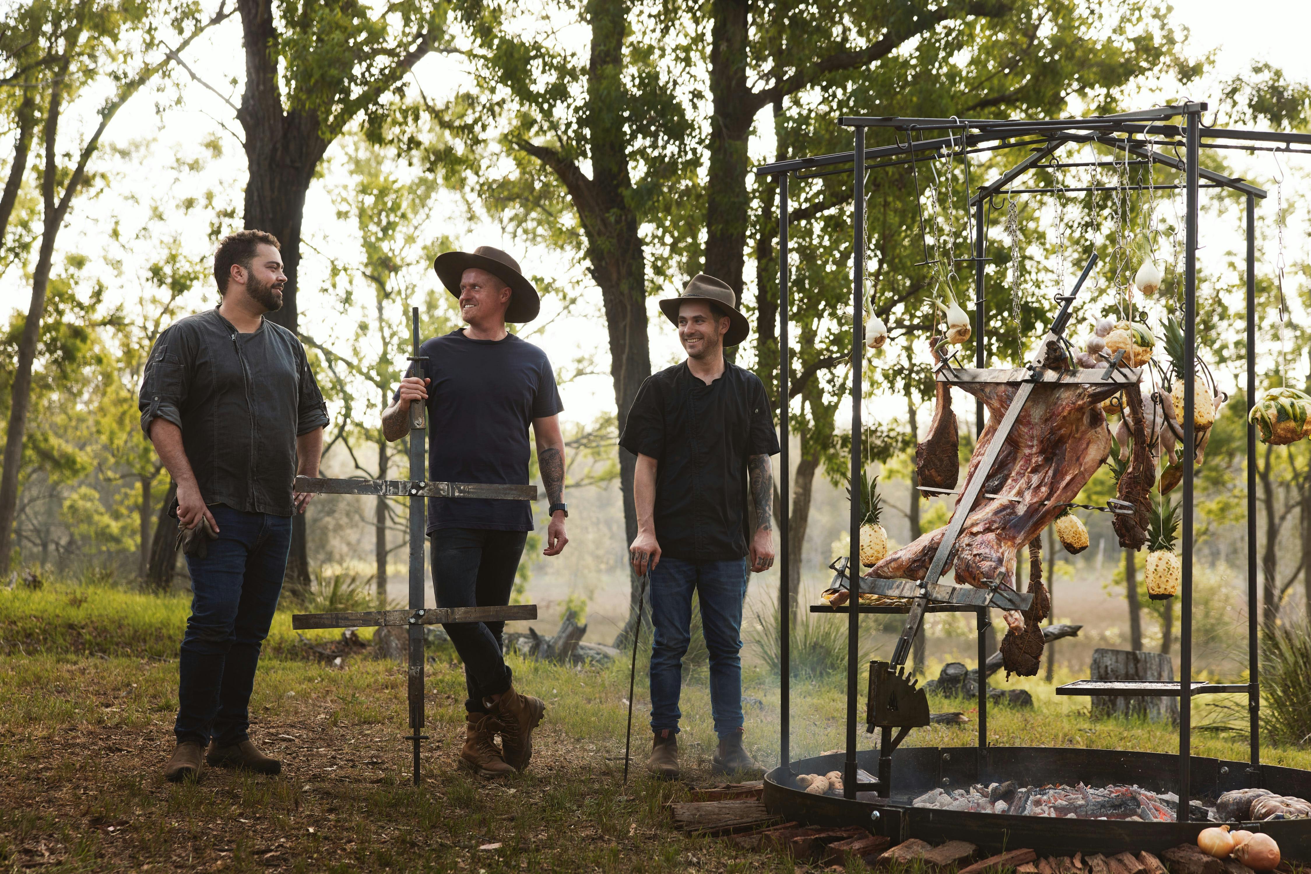Michael Fegent and Andy Jeffery with the Asado BQQ