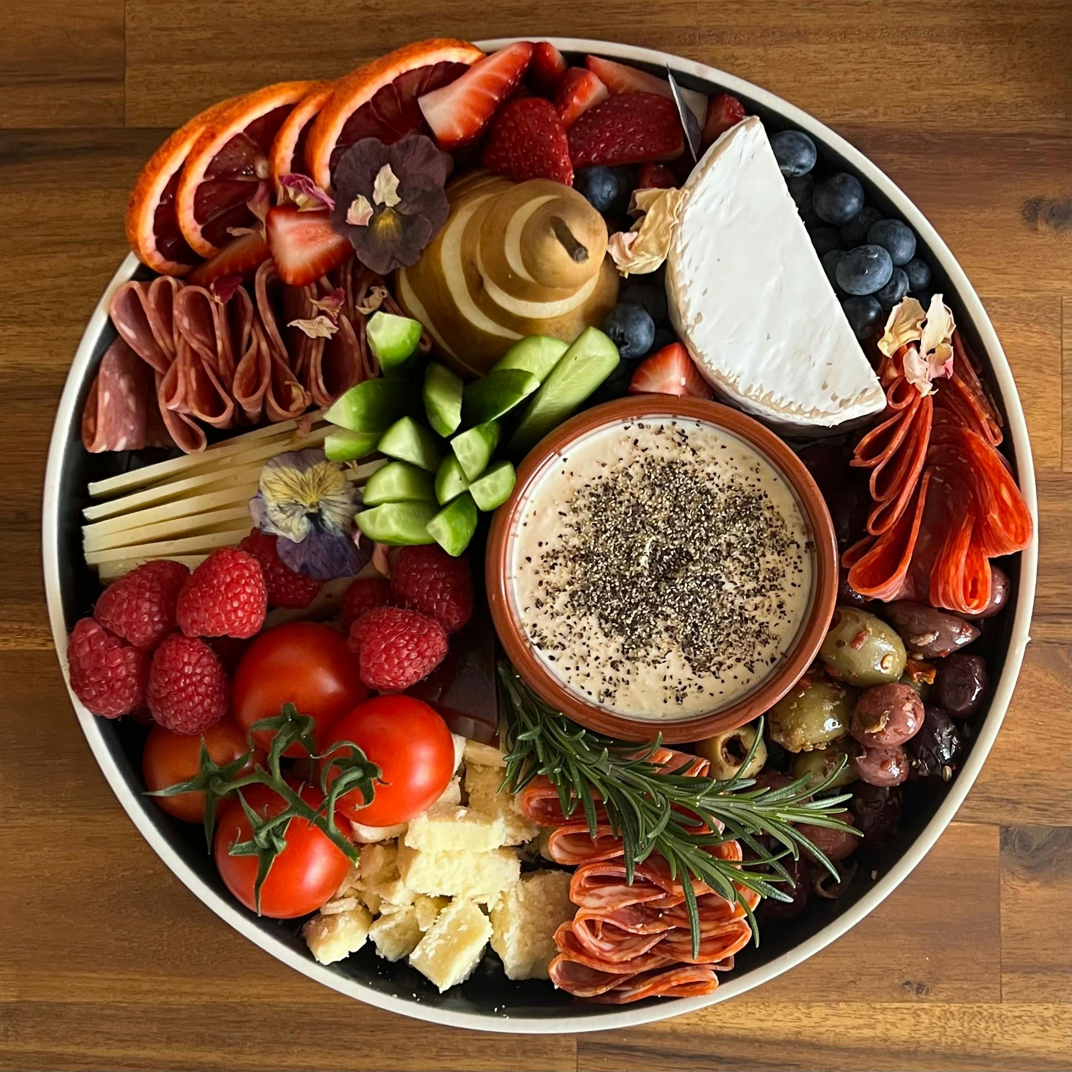 Optional platter on arrival