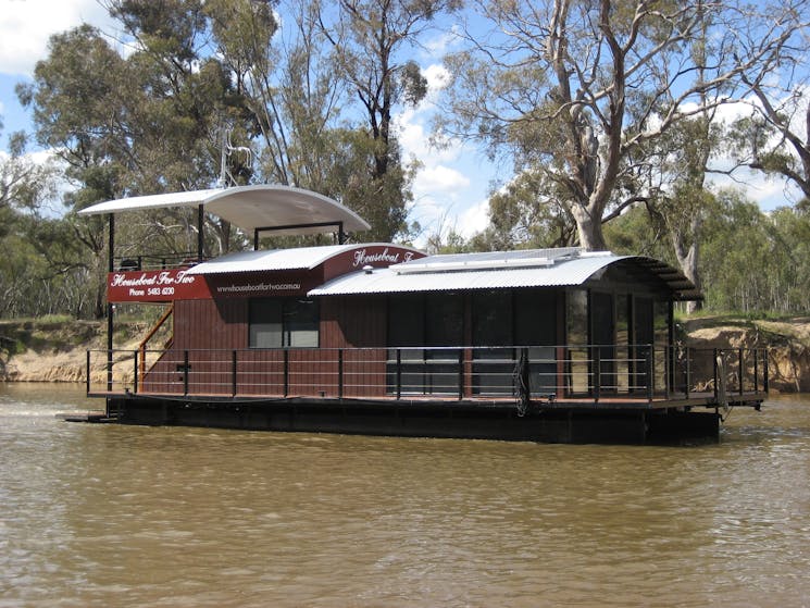 Houseboat For Two on river side on