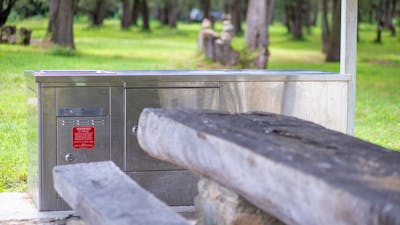 Araluen Creek Campground BBQ and picnic tables