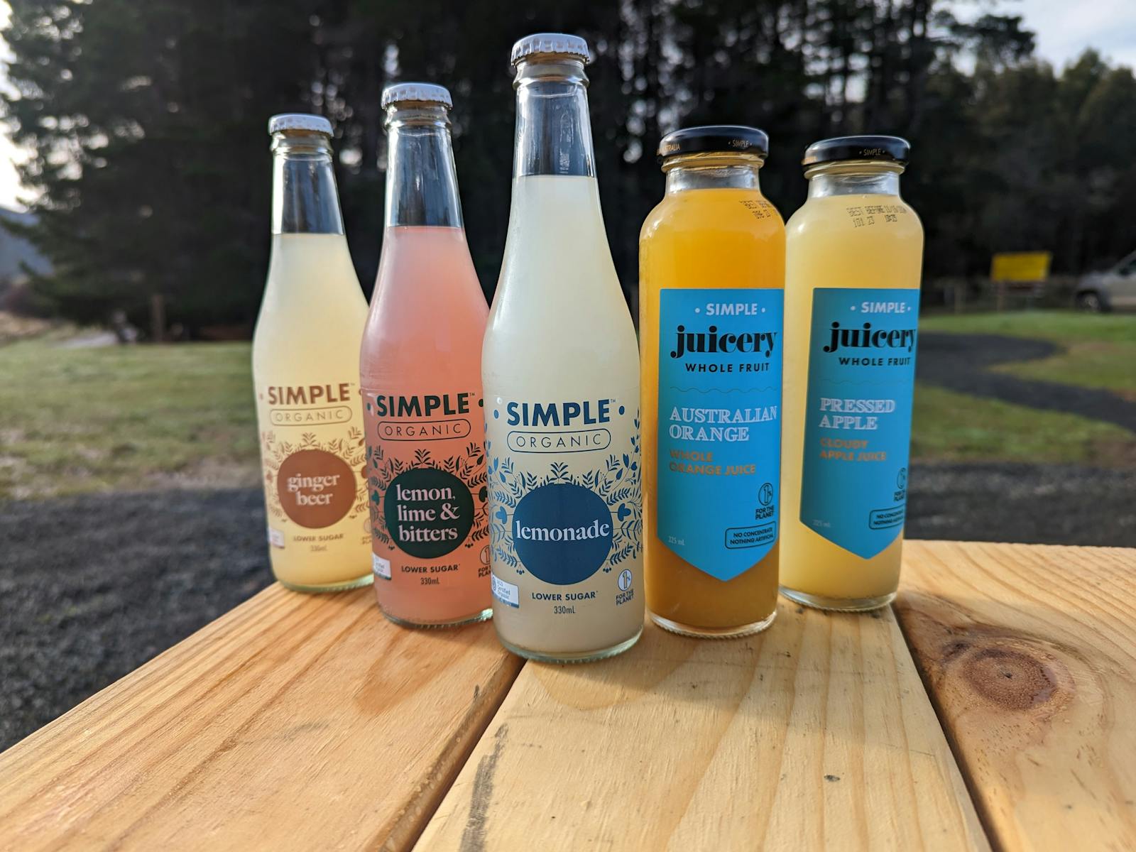 A selection of bottle juices and sodas