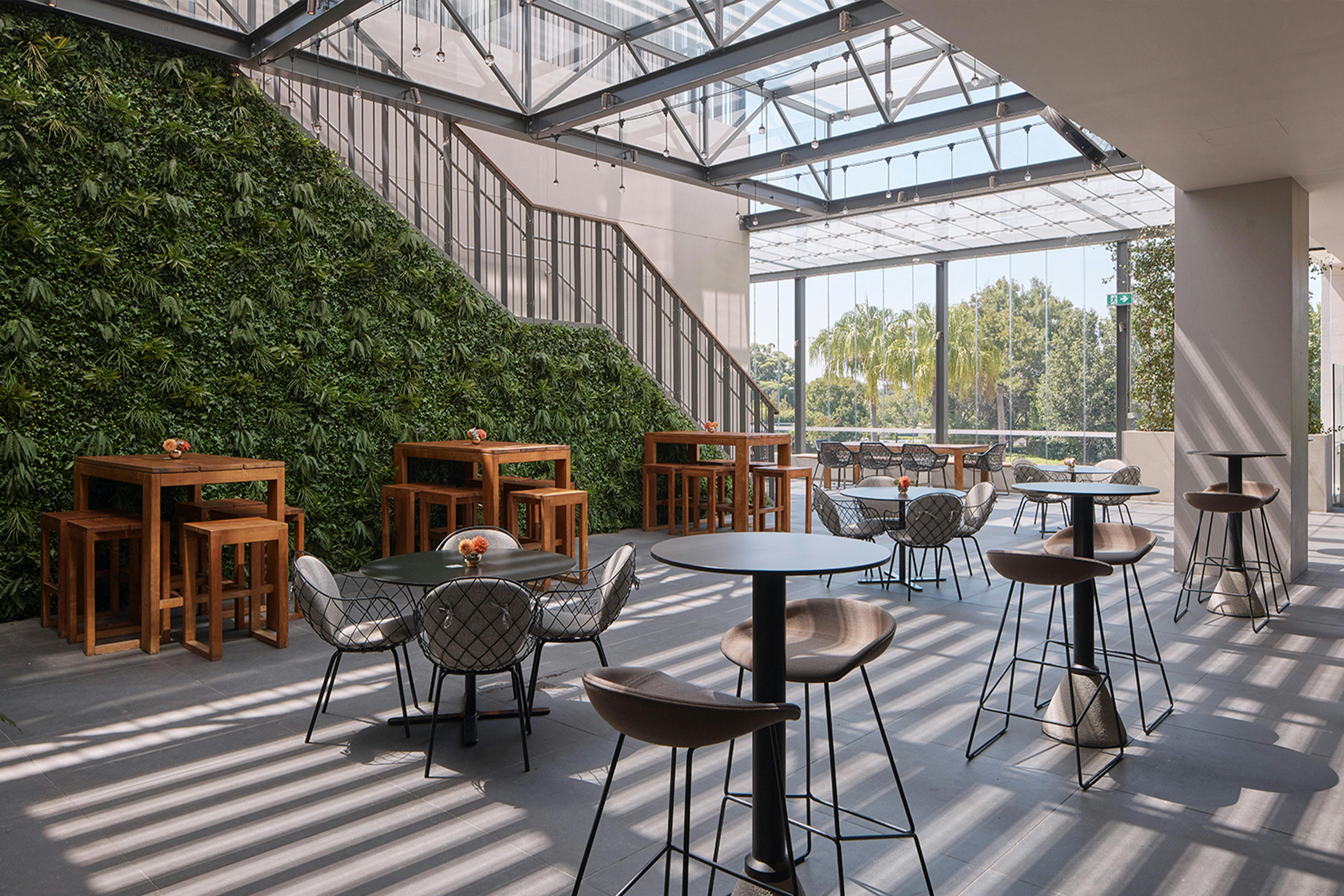 Glass covered terrace