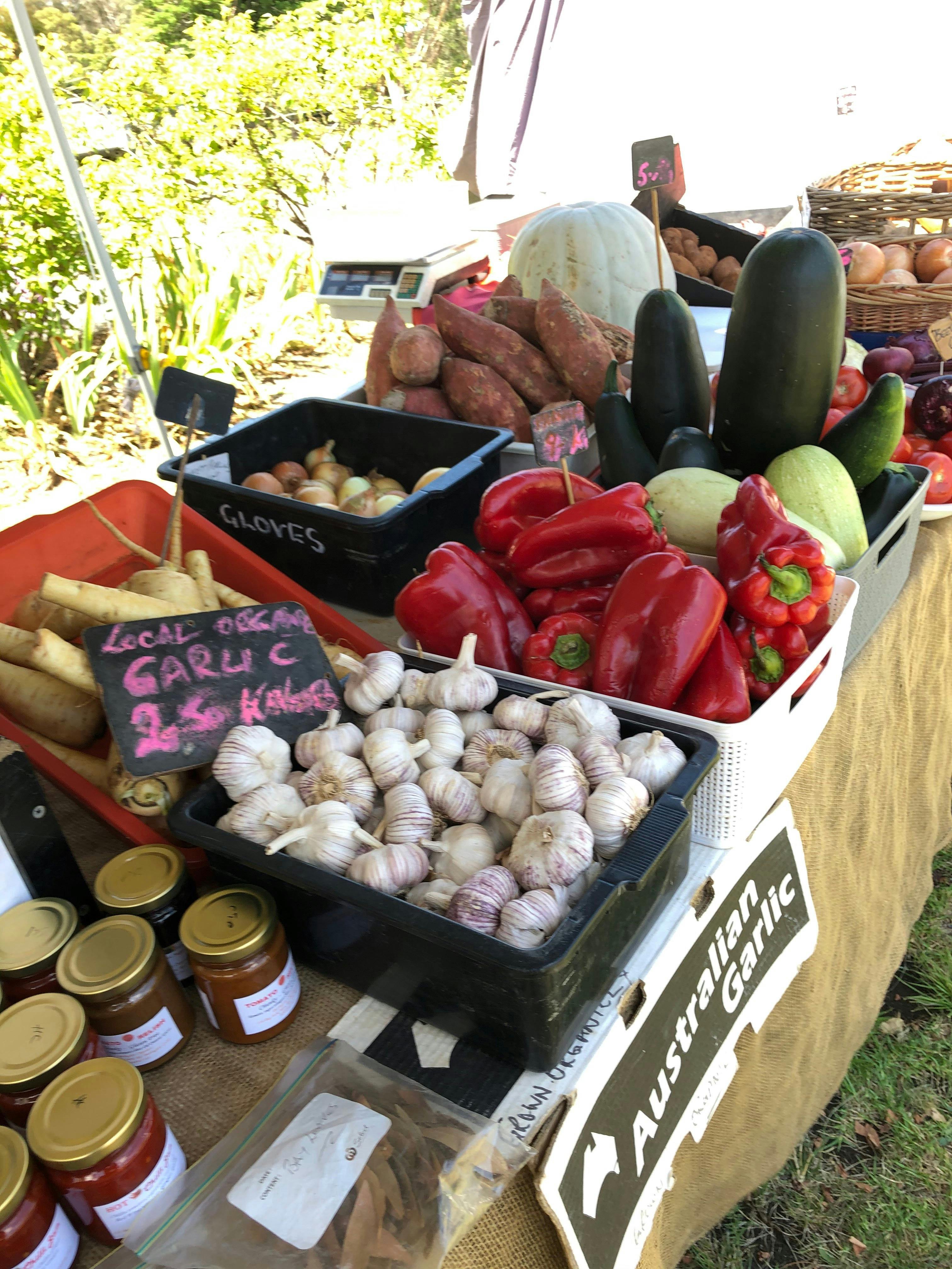 Fresh local organic produce