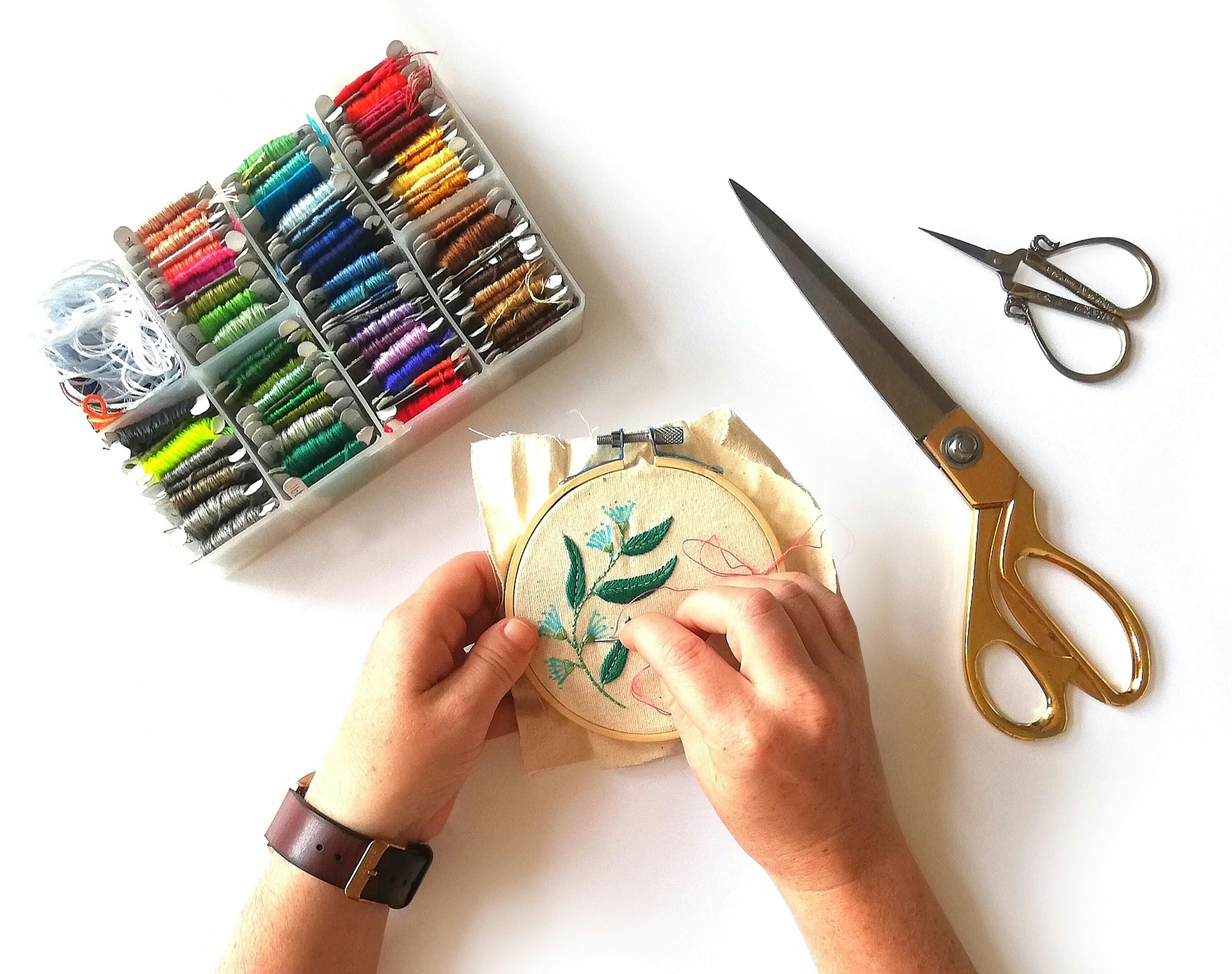 Hand Embroidery Workshop: Create Your Own Native Australian Hoop Art