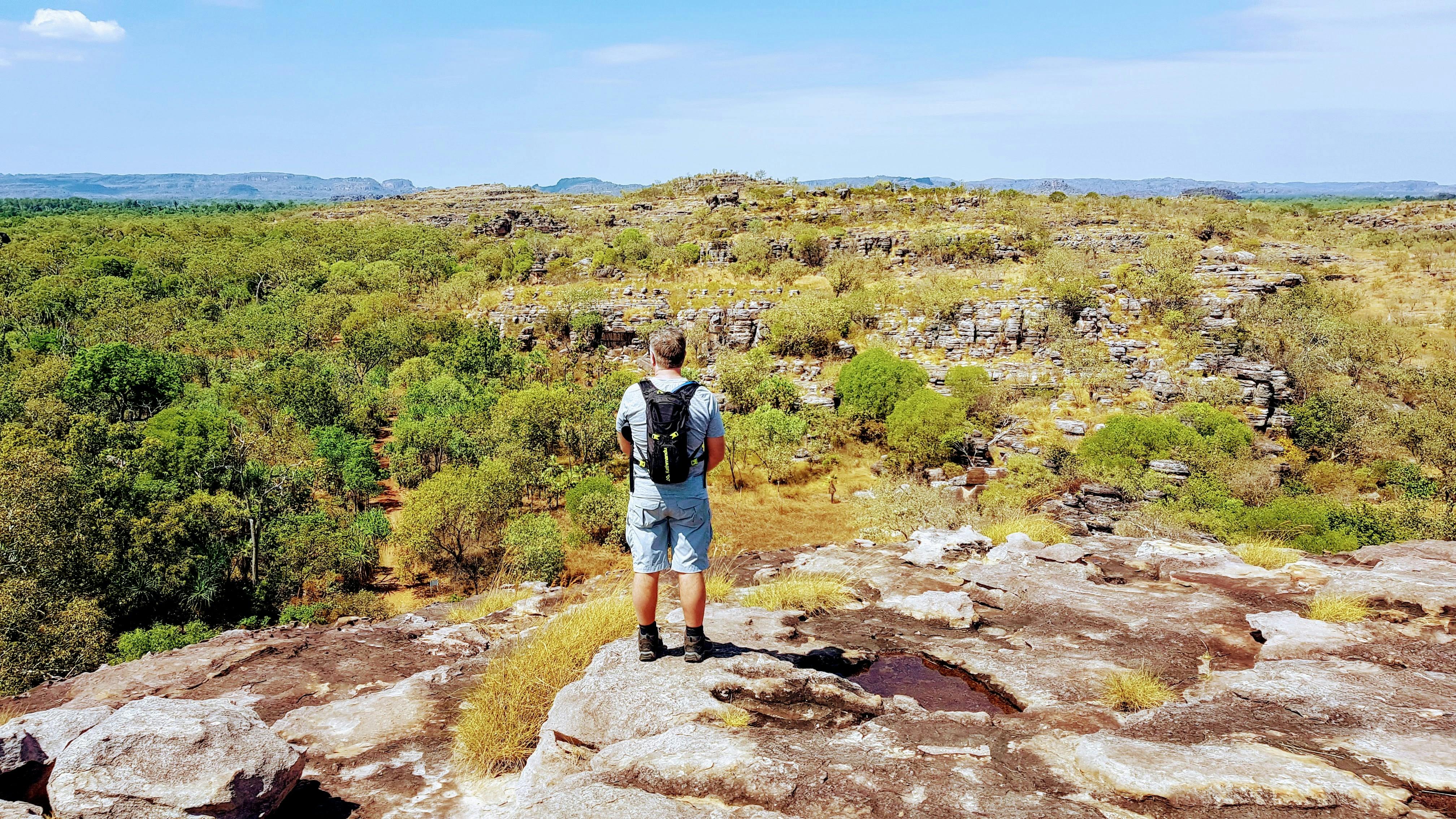 A moment at Ubirr - Kakadu and Beyond 5-Day Pack-Free Guided Walk from Life's An Adventure