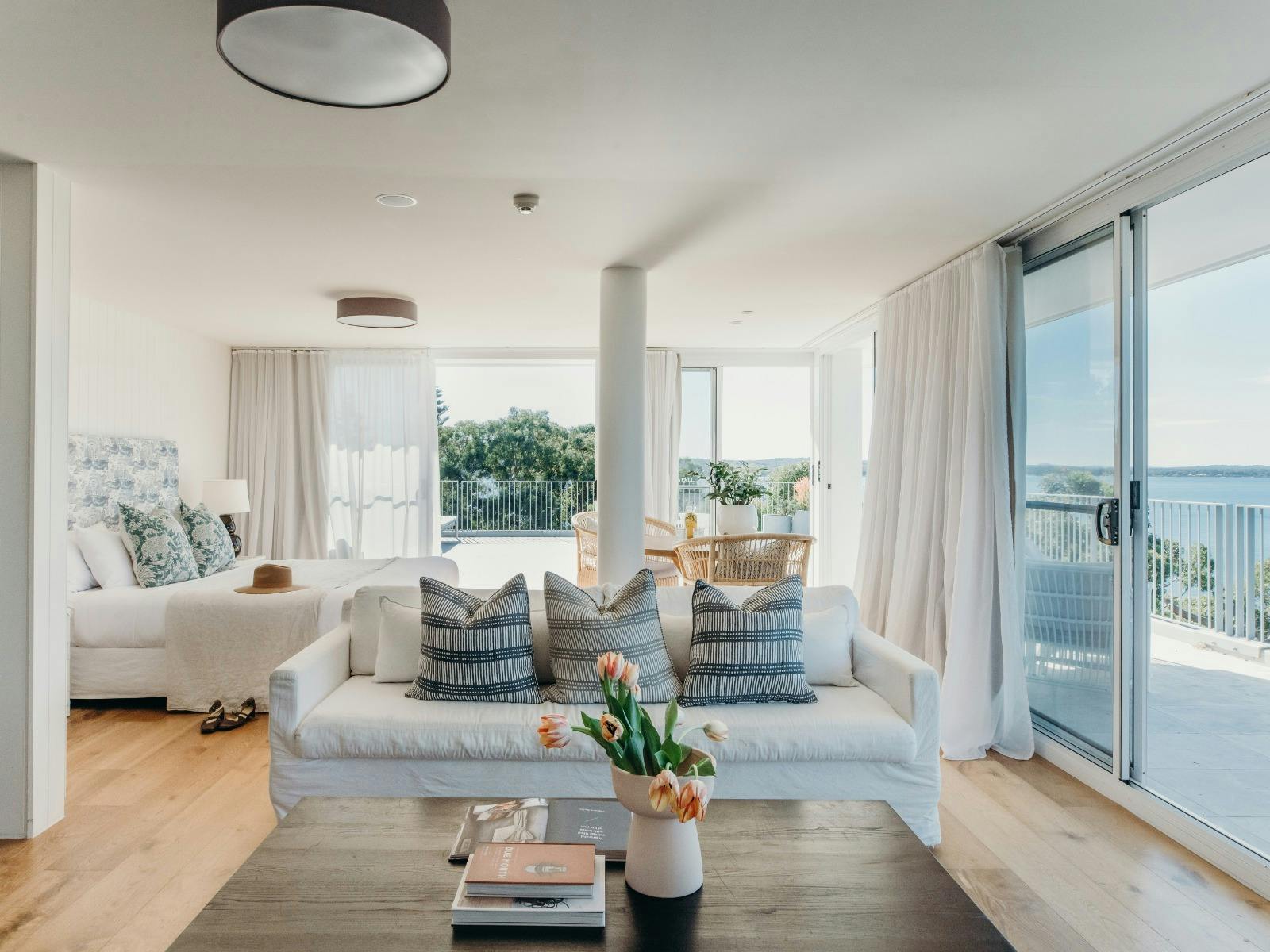 ポートスティーブンスのペントハウス宿泊施設バニスターズ