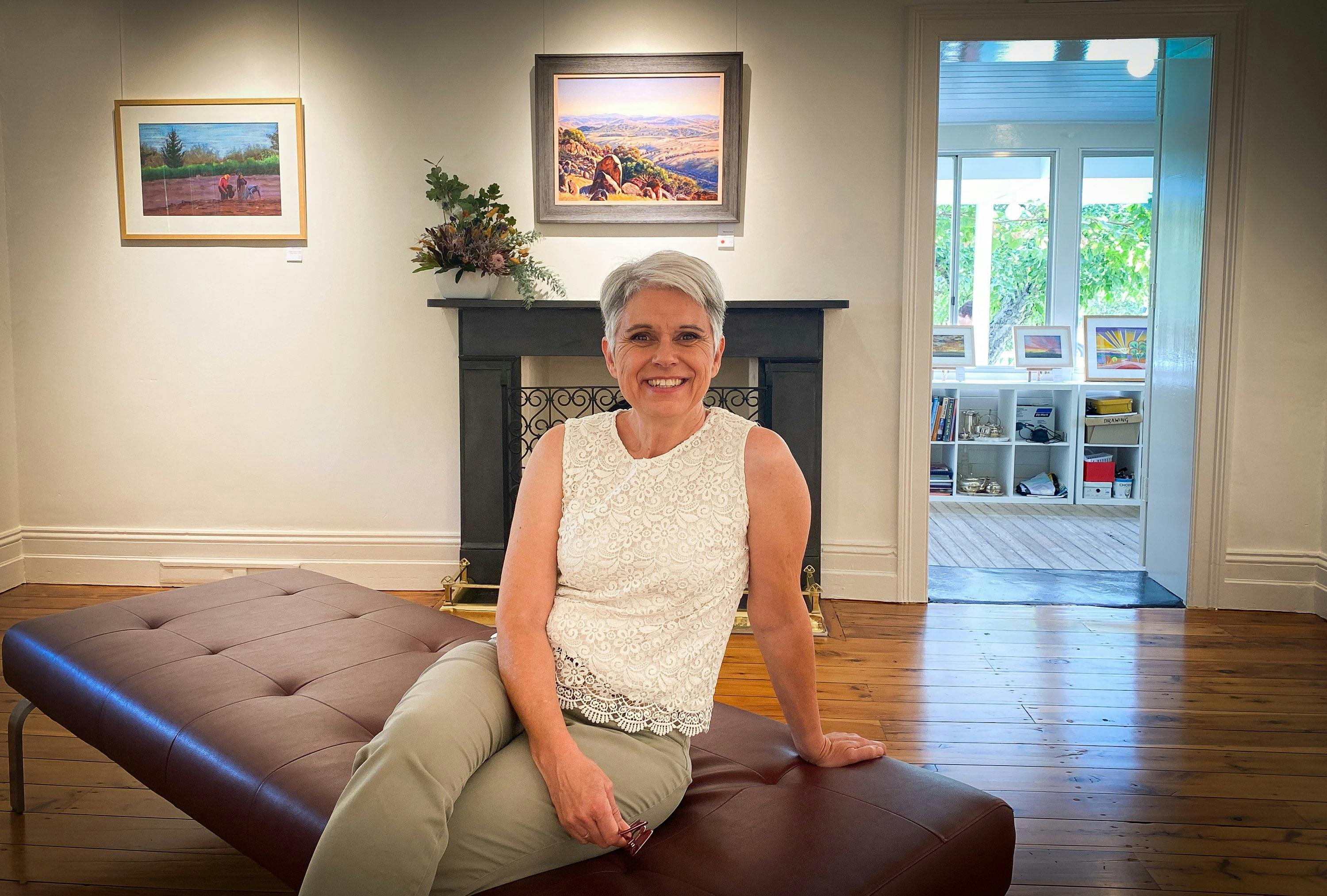 Therese Crowe at Murringo Barracks Art Gallery