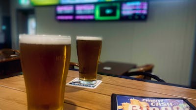 Beer in members bar