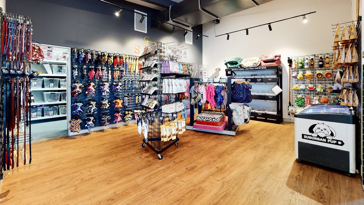 Merchandise section in Barkley and Pips Merchandise section in Barkley and Pips