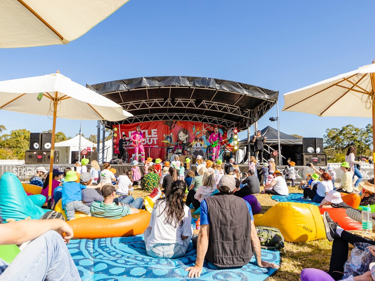Out stage, family fun, colourful