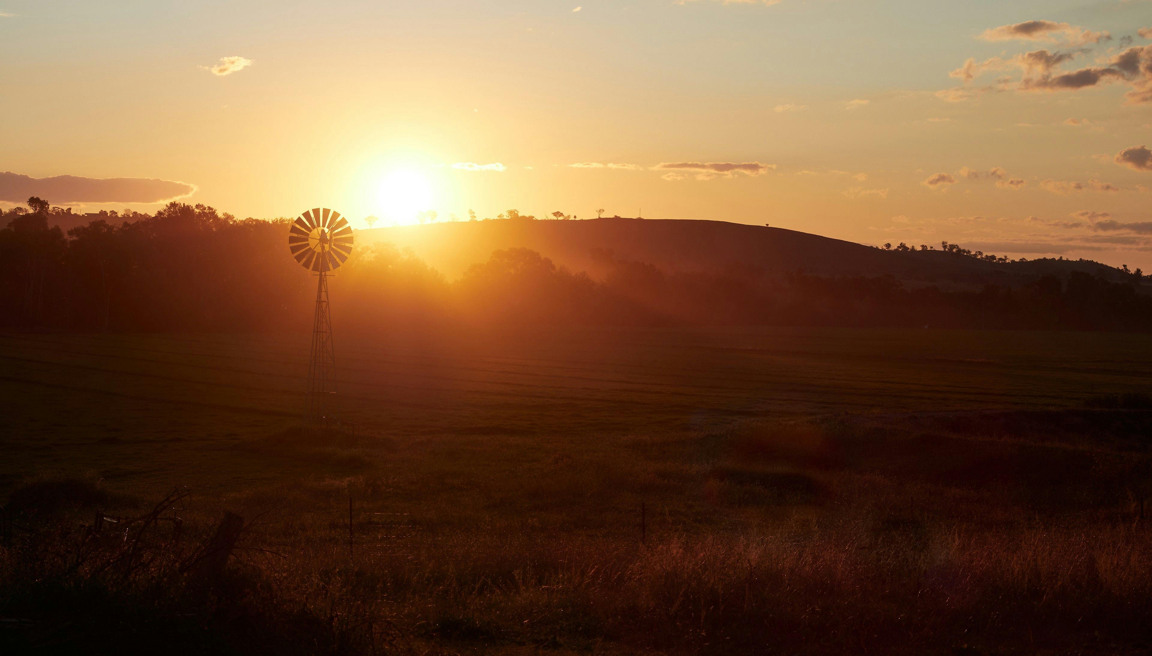 Sunset view from Walter Wines