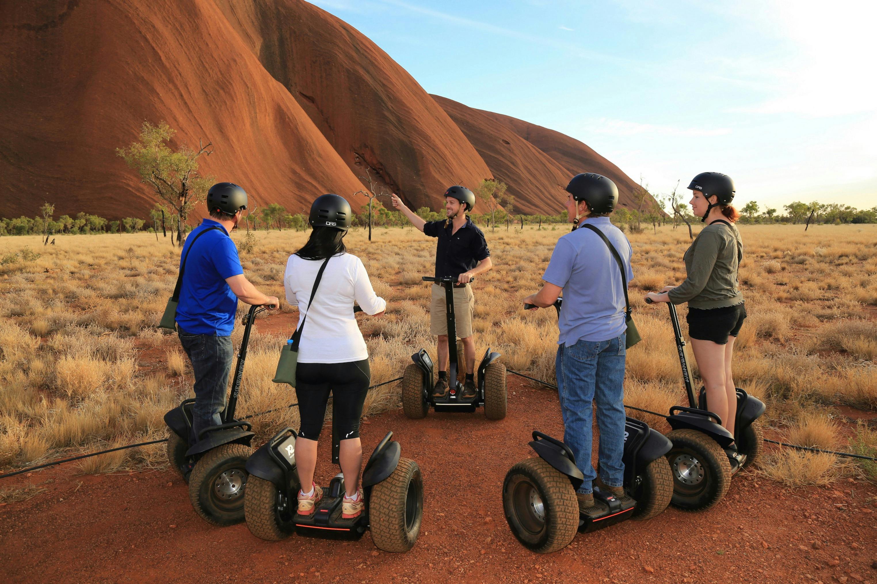 See Uluru's entire massive base on an Uluru Sunrise and Segway Tour.