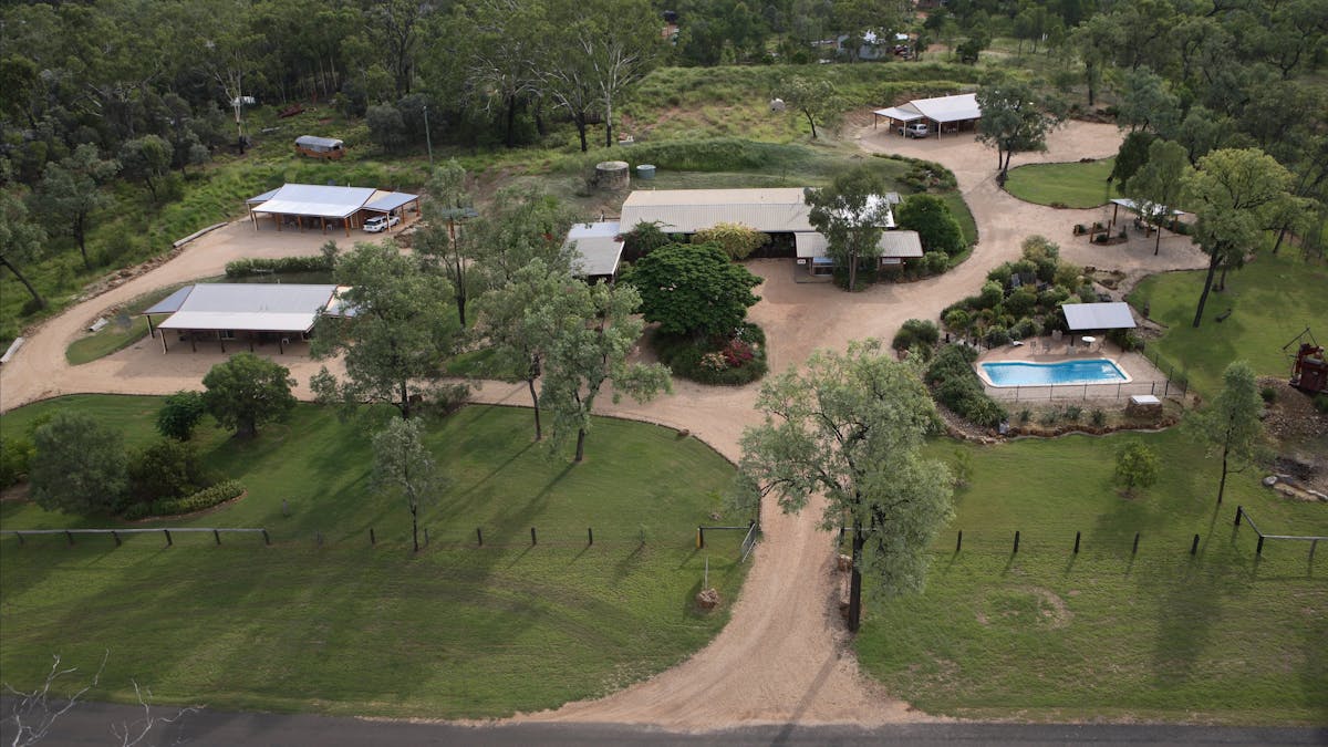 Aerial View Rubyvale Motel