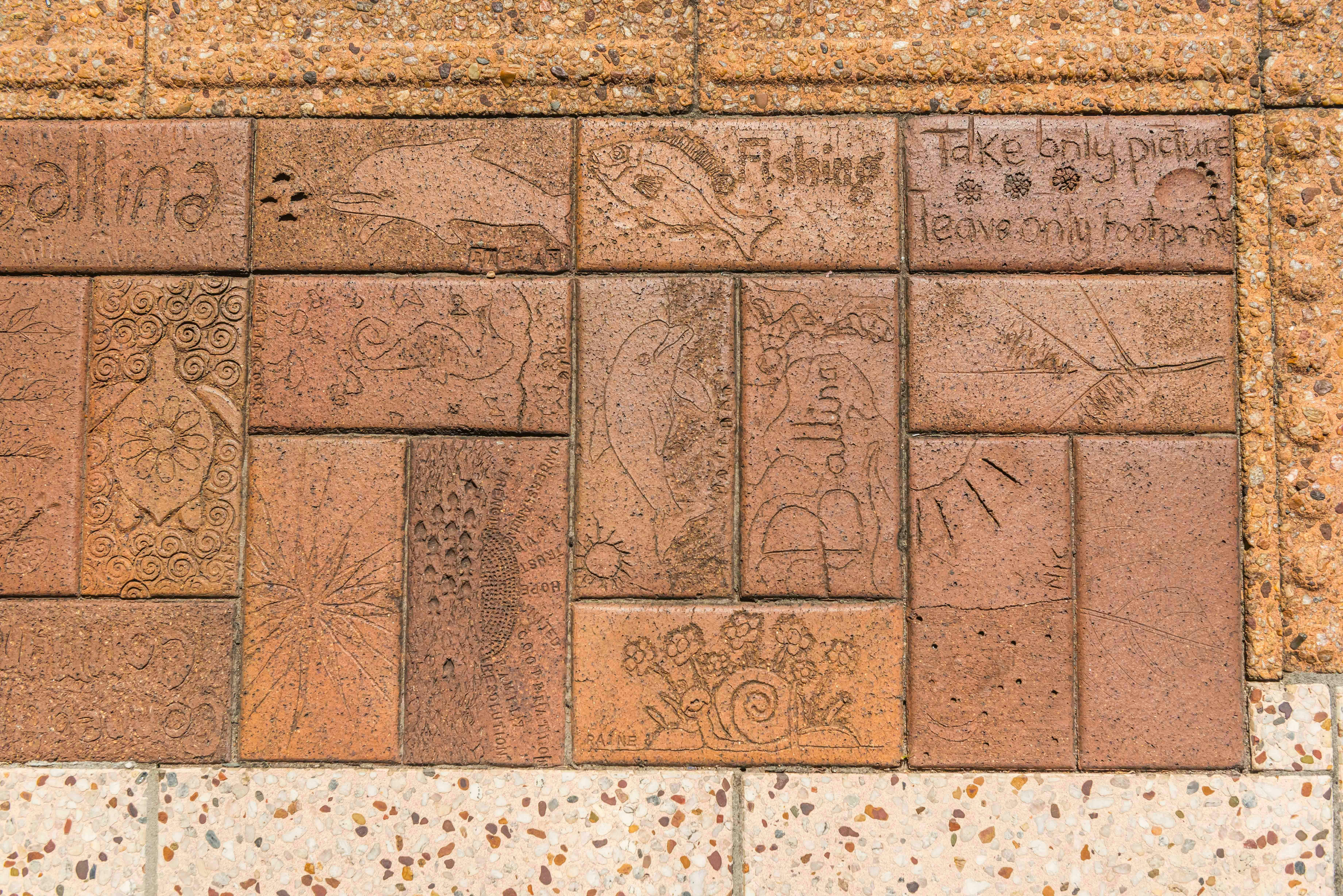 Clay pavers art