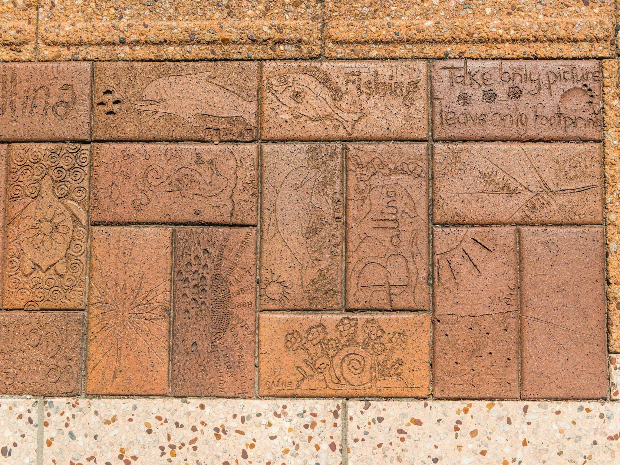 Clay pavers art