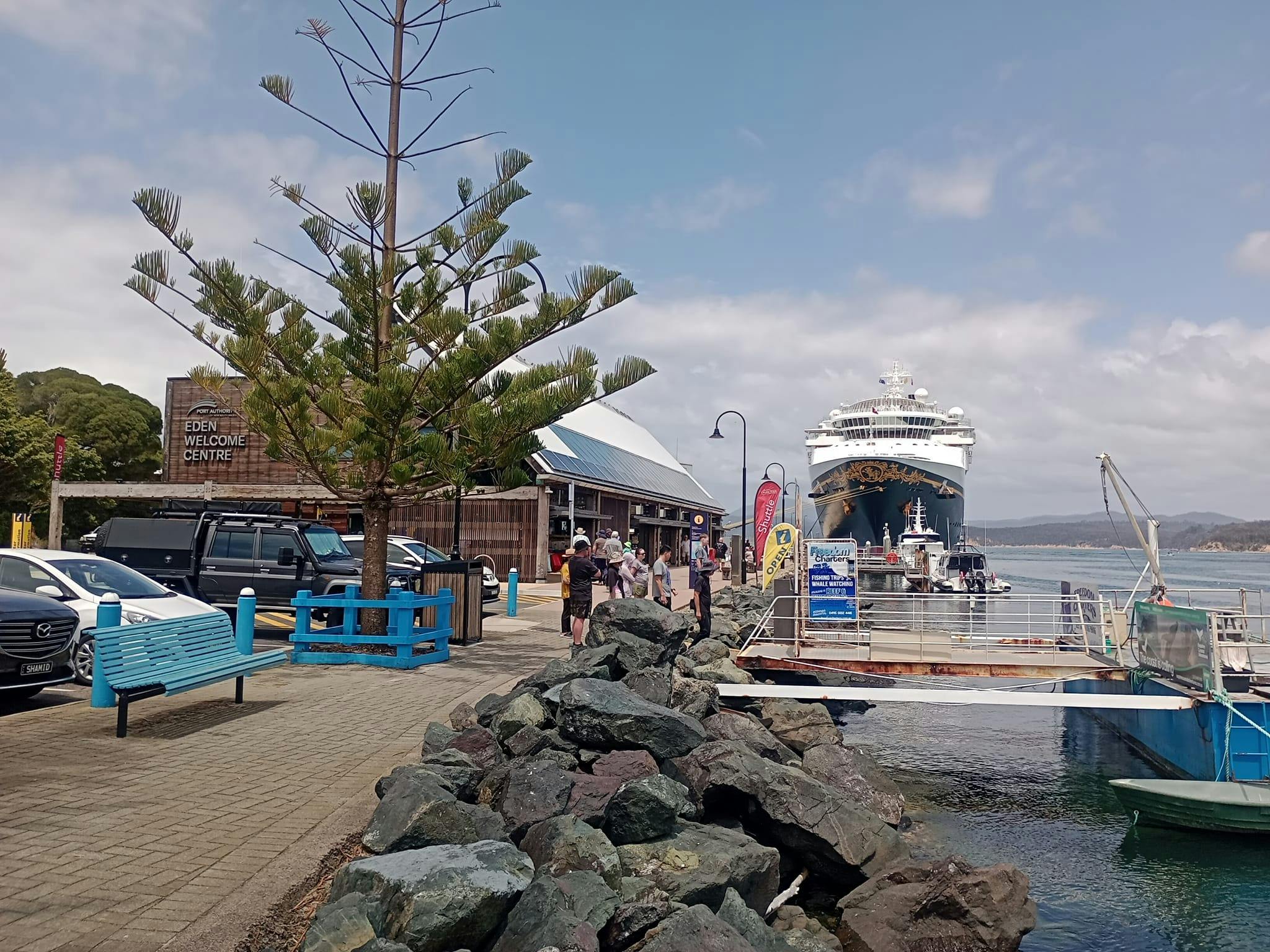 Disney Wonder Cruise Ship at Eden Port Visitor Information Centre