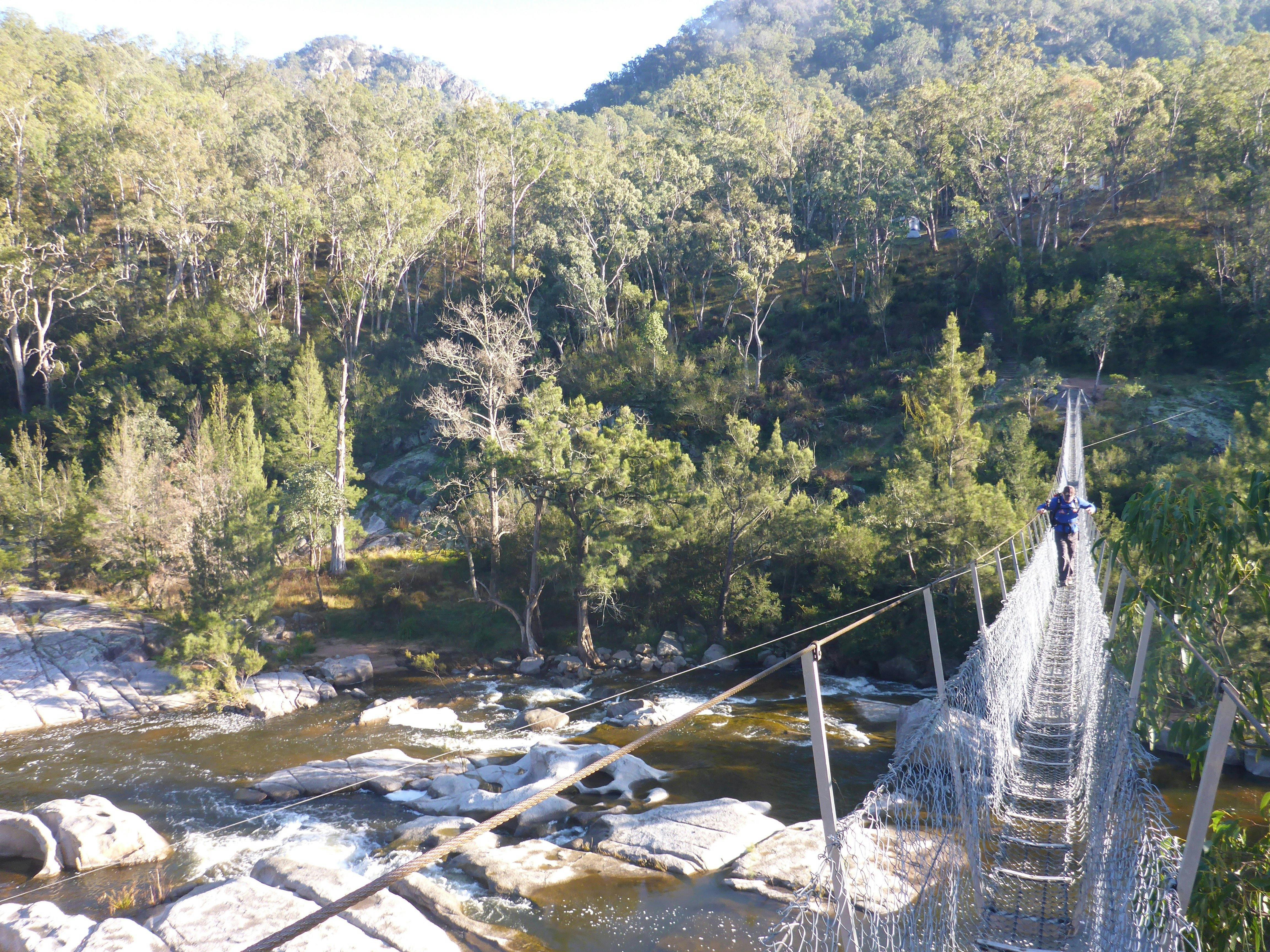 Bowtells Swing Bridge on the Six Foot Track