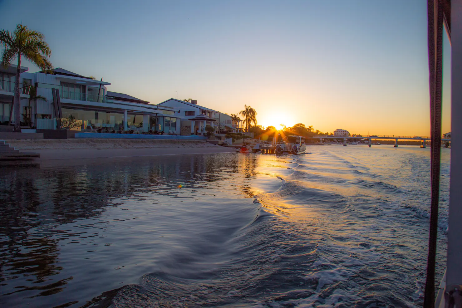 Sunset in the Noosa Sound Canals