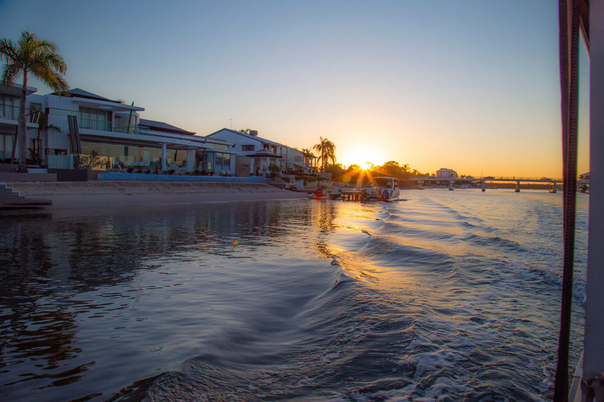 Sunset in the Noosa Sound Canals