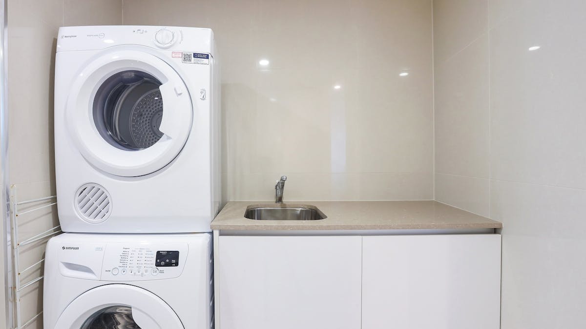 Washing machine and dryer available inside the apartment - Gold Coast Holidays Surfers Paradise