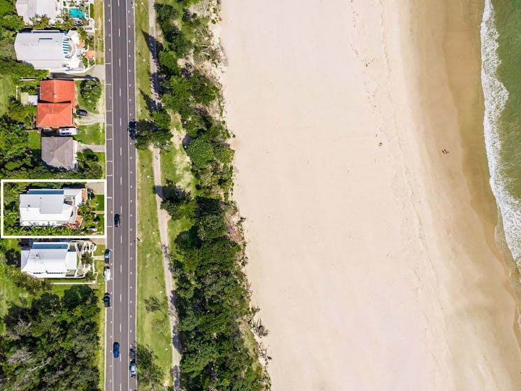 Apartment-2-Surfside-Byron-Bay-Aerial-View-Street-and-Beach
