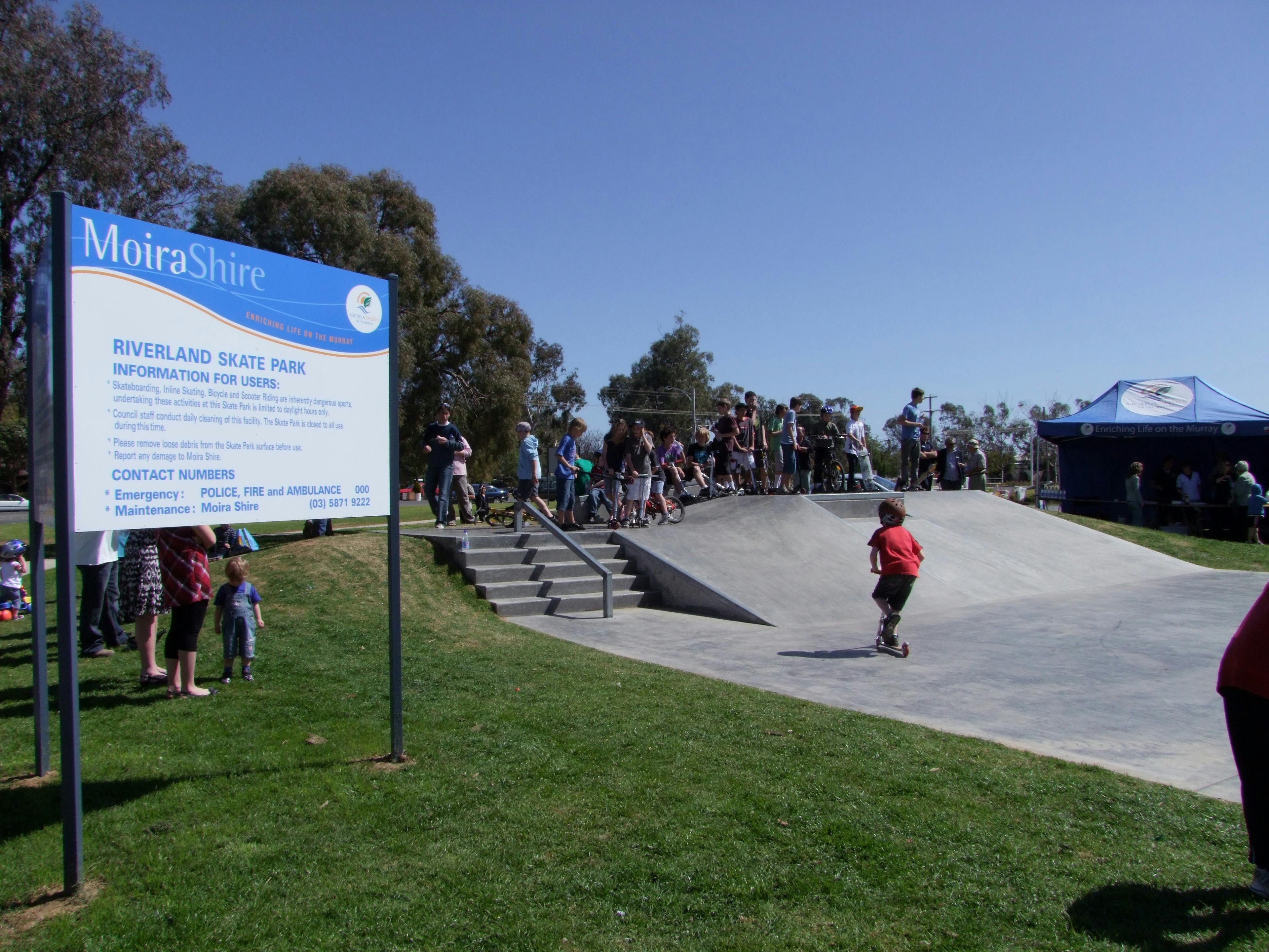 Numurkah Riverland Skatepark at Boulevard Park