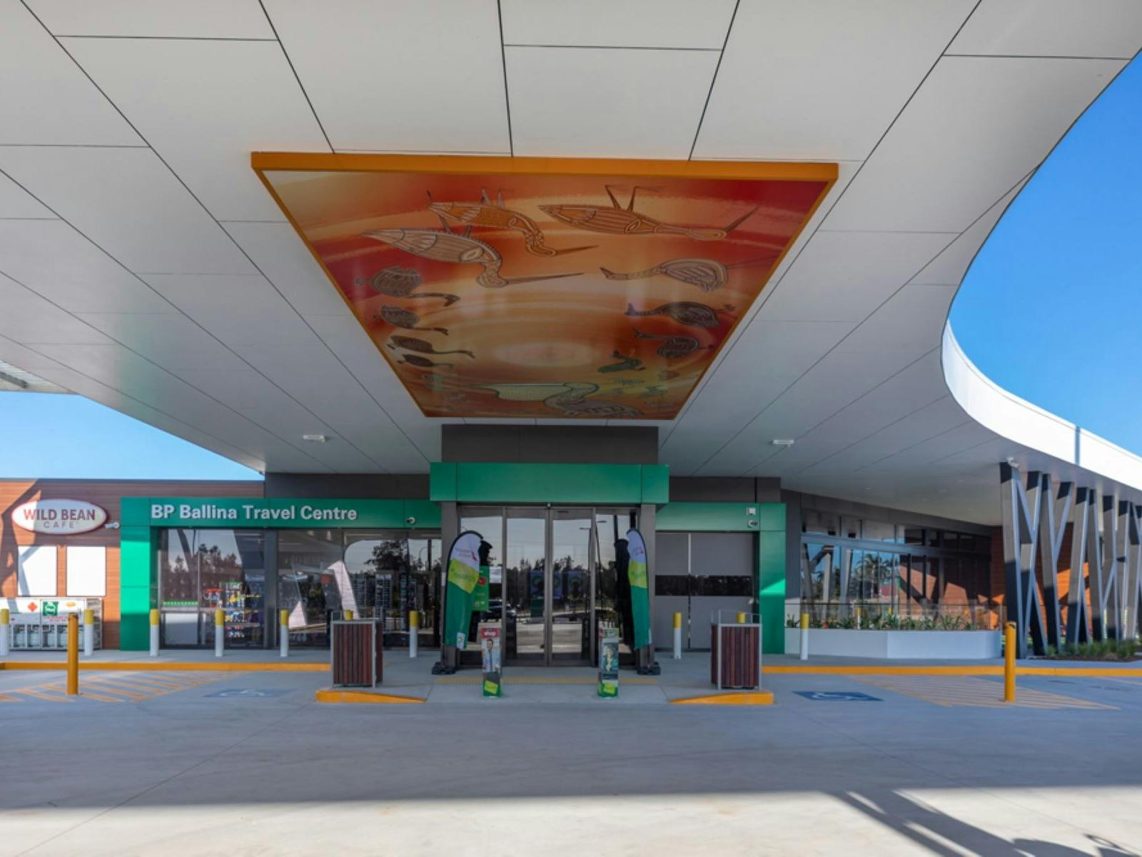 Entrance to BP Travel Centre Ballina