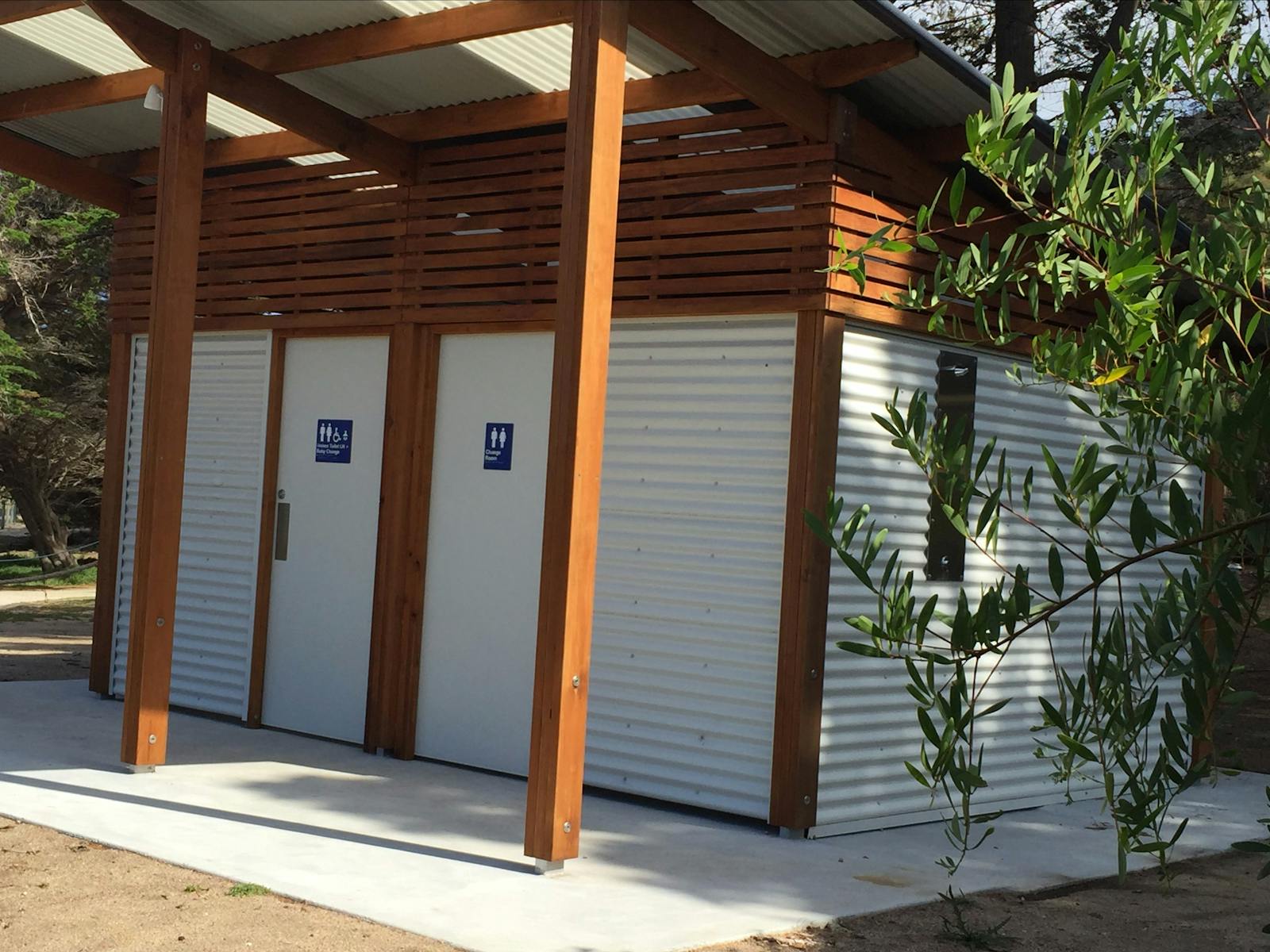 Facilities at Killiecrankie Beach picnic area Flinders Island Tasmania