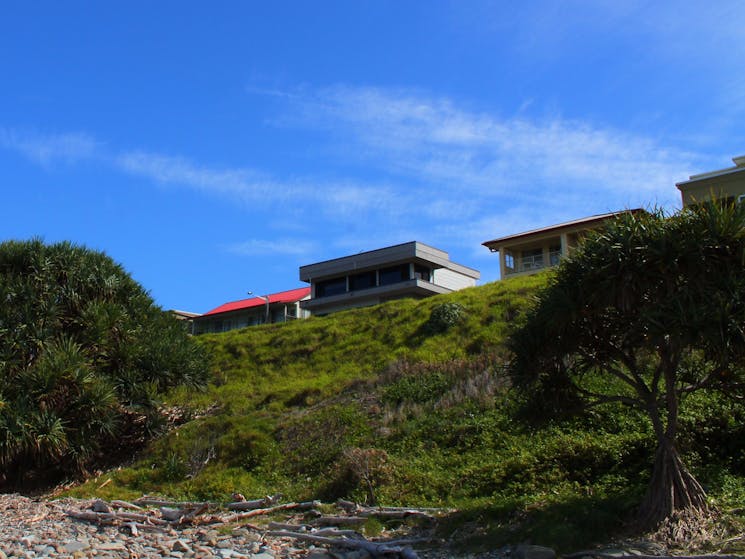 Unreal Estate. Houses overlooking Yamba’s Convent Beach.