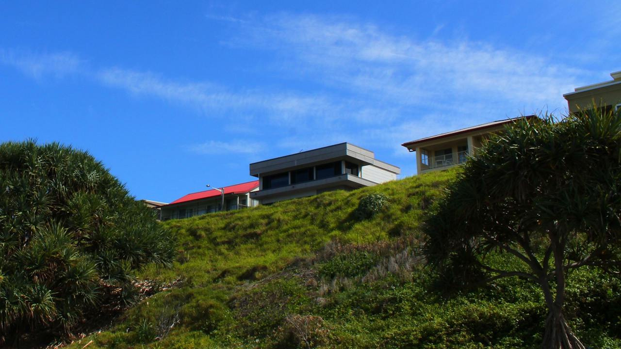 Unreal Estate. Houses overlooking Yamba’s Convent Beach.