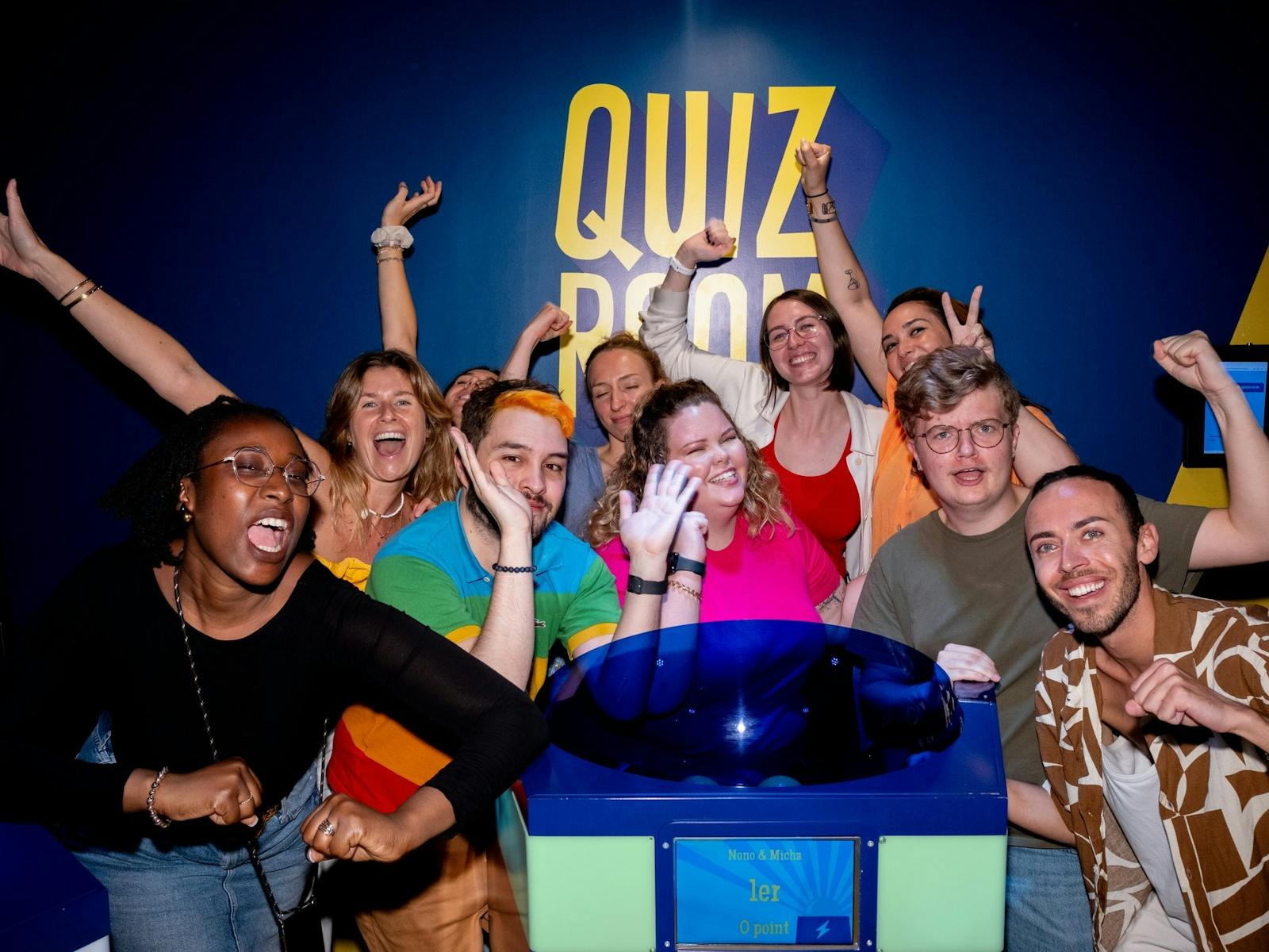 Group fun at Quiz Room Group fun at Quiz Room