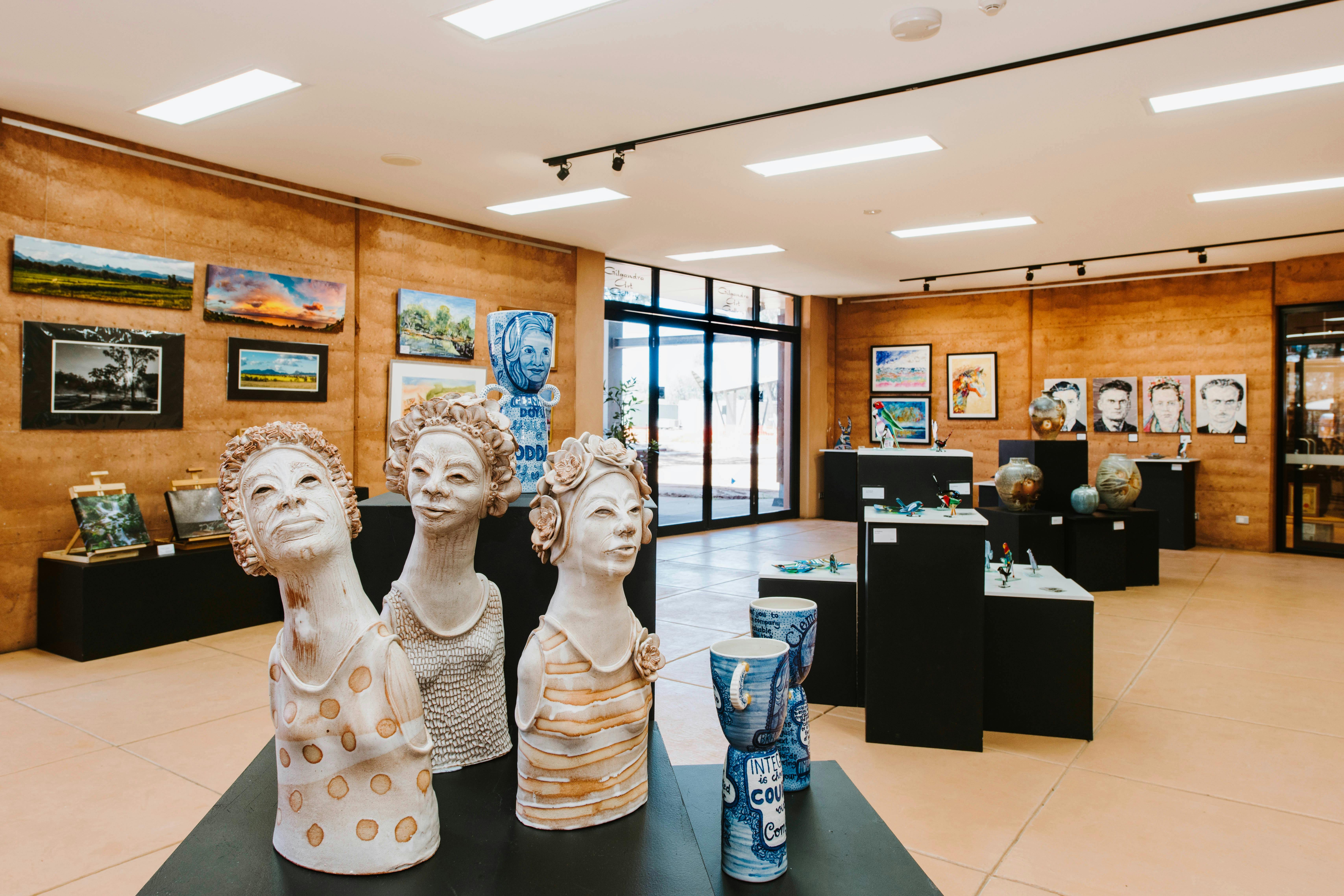 Inside the CHC is the Gilgandra Art Gallery showcasing local and regional art